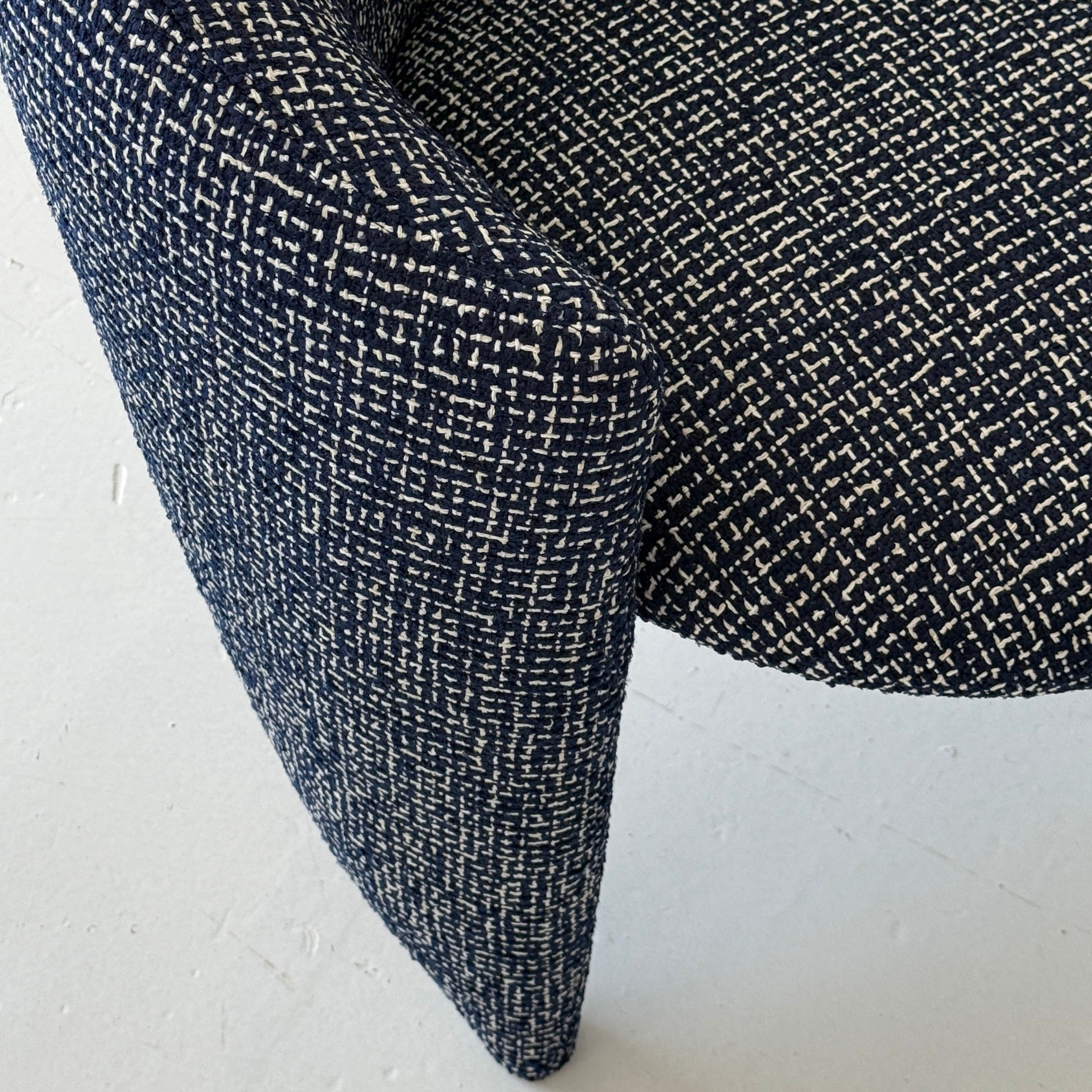 Sculptural Postmodern Upholstered Lounge Chairs