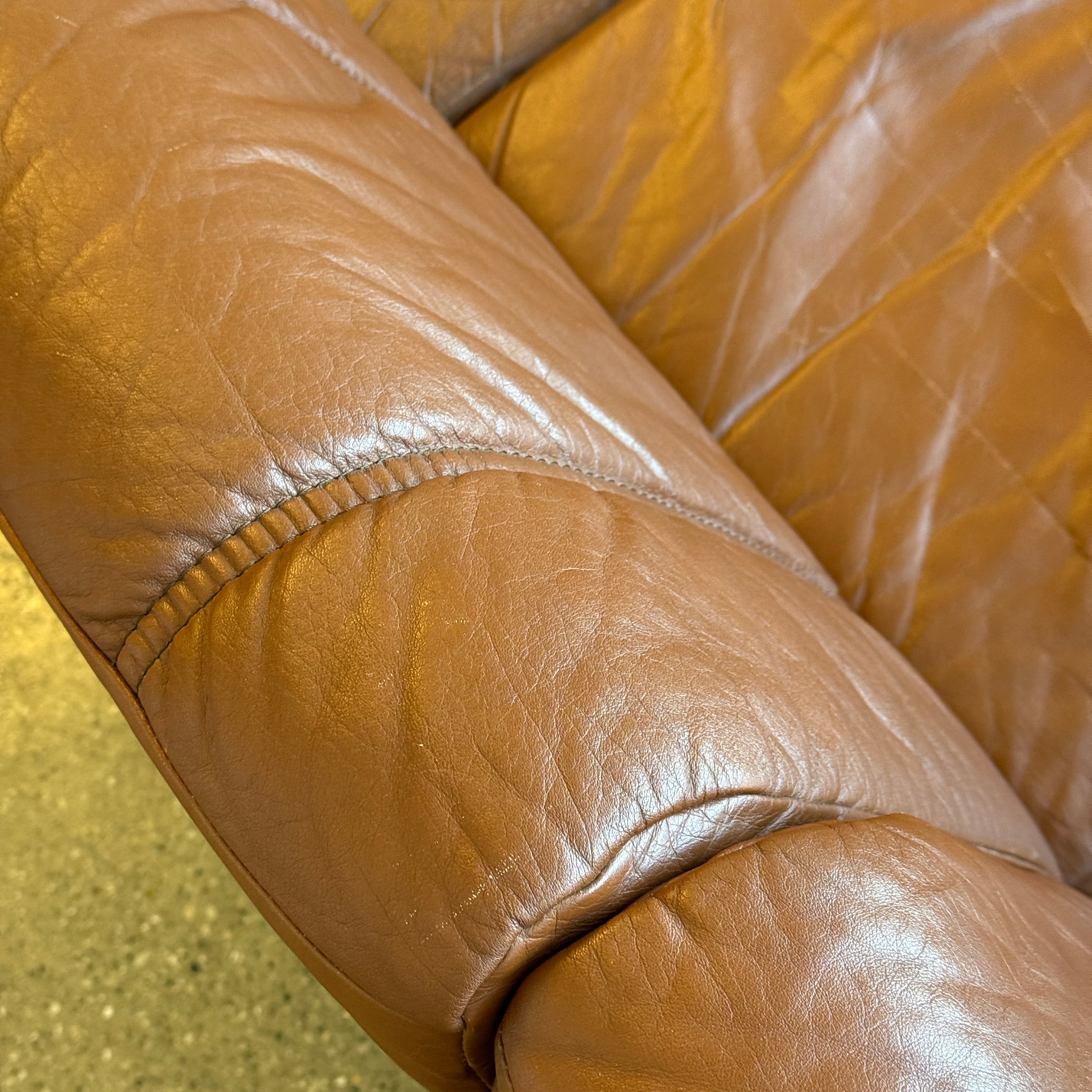 Saddle Leather Norwegian Sofa by Ekornes