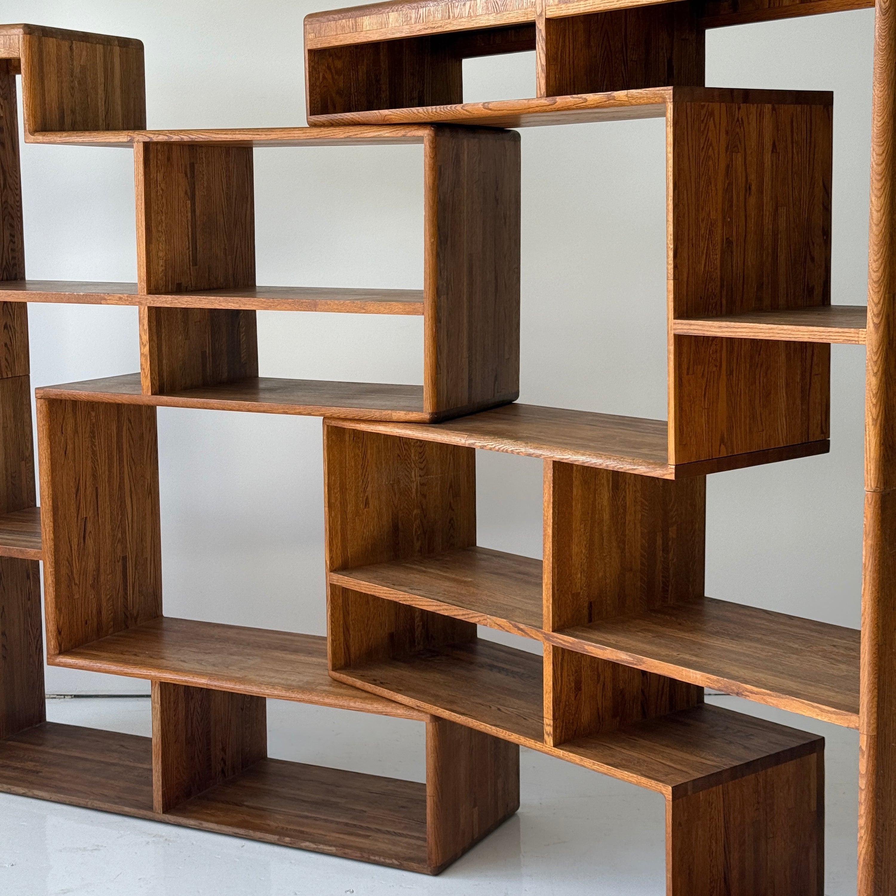 Studio Made Custom Oak Shelving Unit