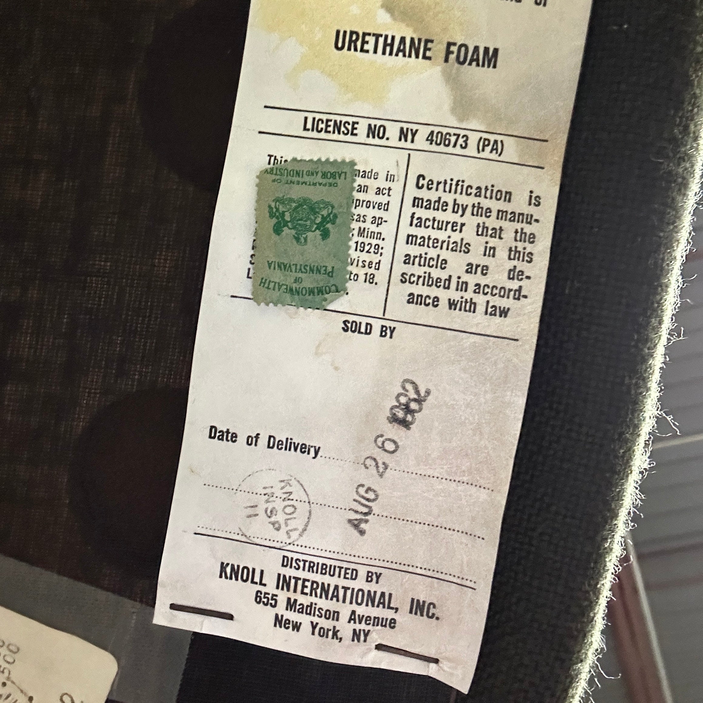 Armless Executive Chair by Eero Saarinen for Knoll