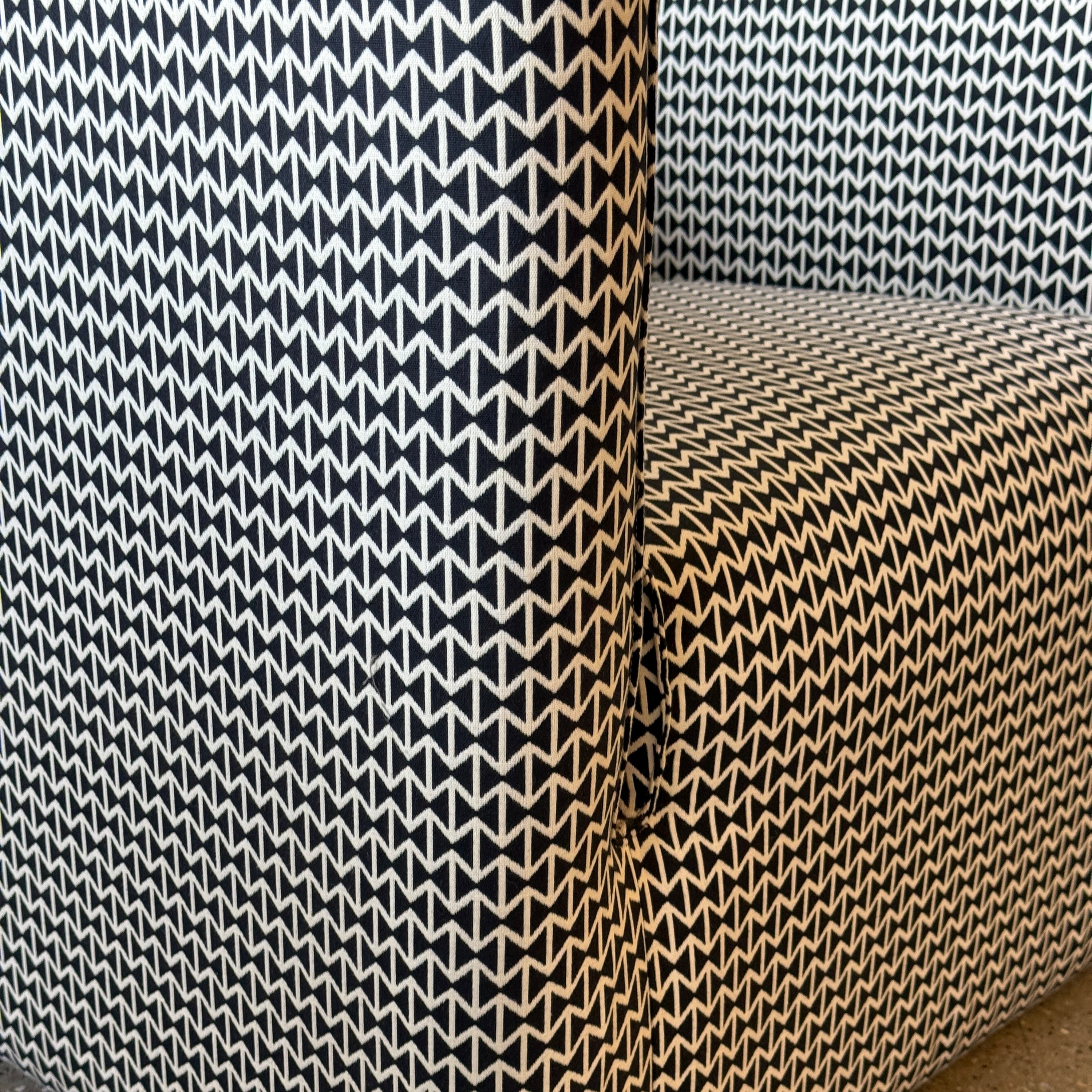 Mismatched Lounge Chairs by Jules Heumann for Metropolitan in Alexander  Girard Fabrics