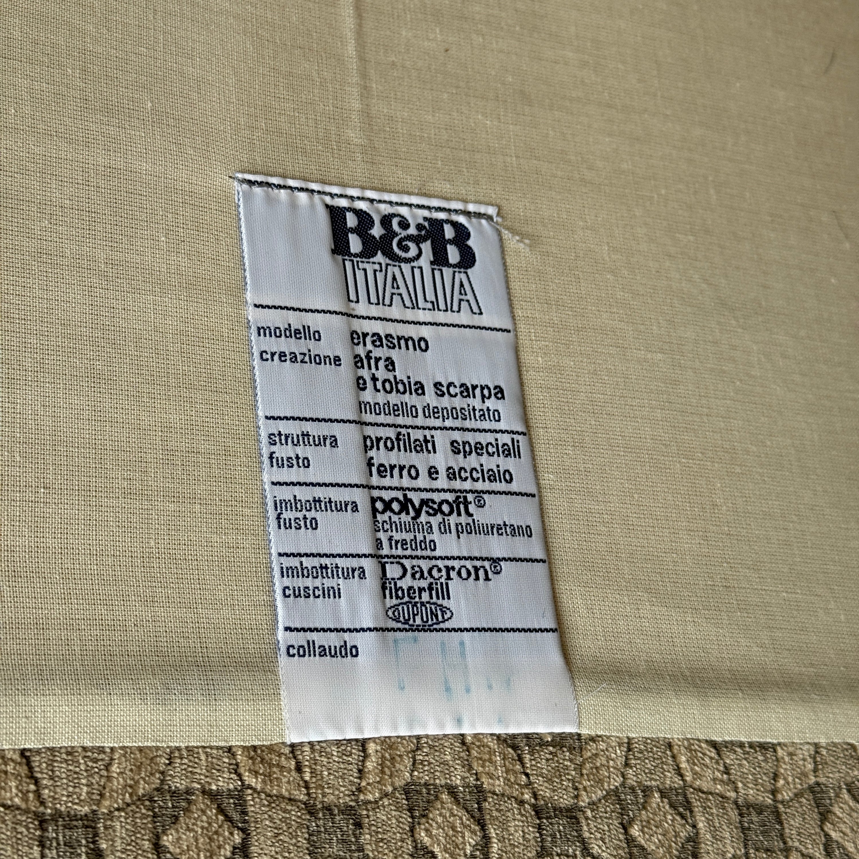 Erasmo Sofa by Afra and Tobia Scarpa for B&B Italia