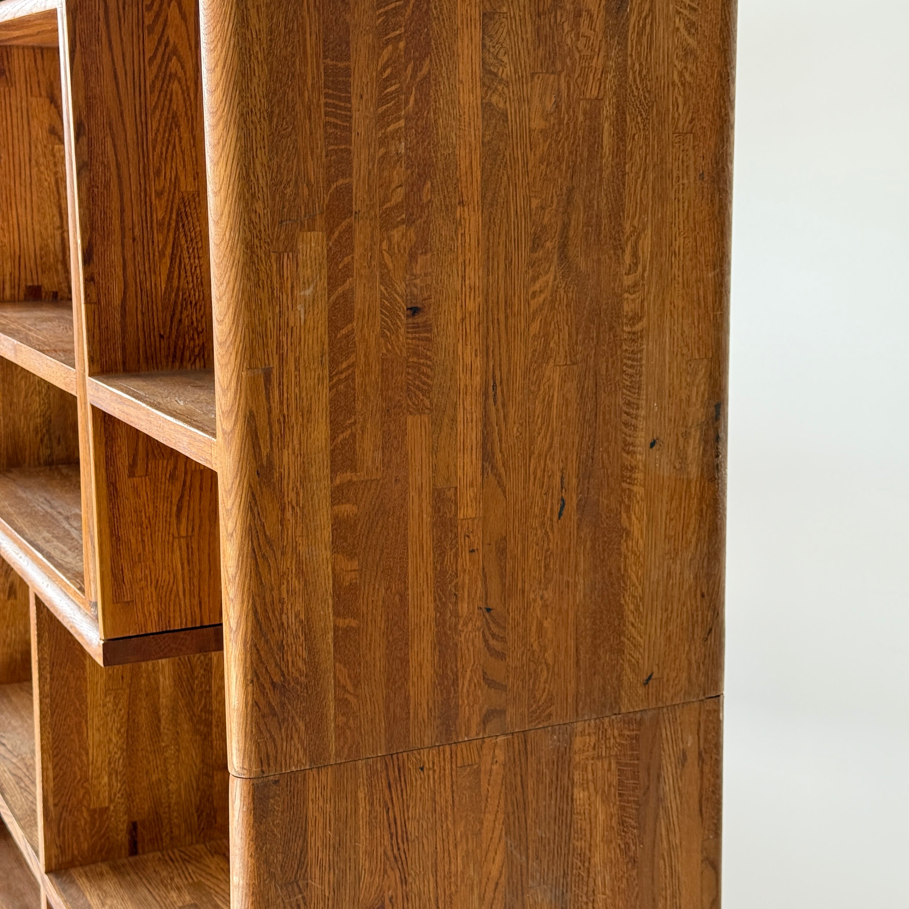 Studio Made Custom Oak Shelving Unit
