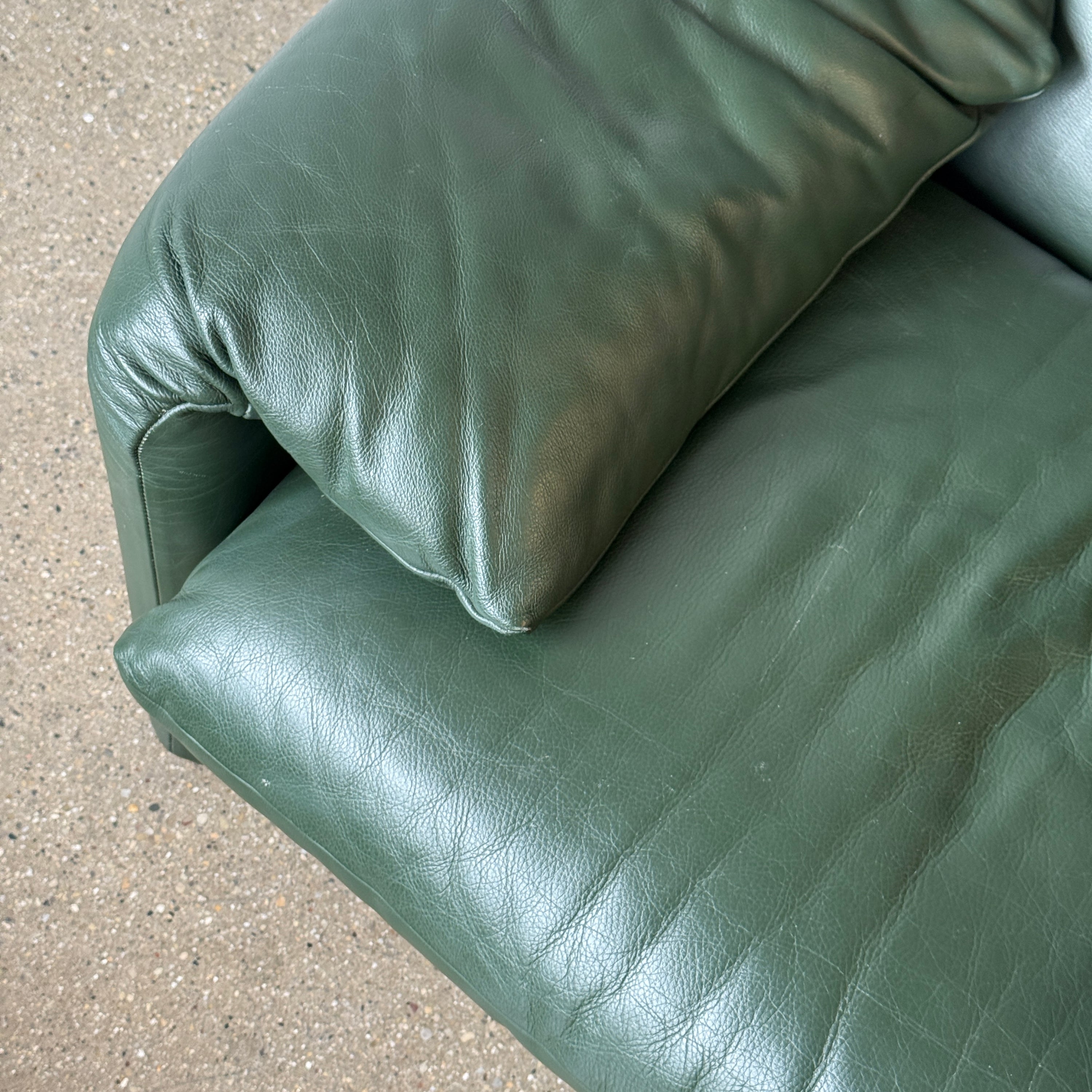 Maralunga Chair + Ottoman by Vico Magistretti for Cassina