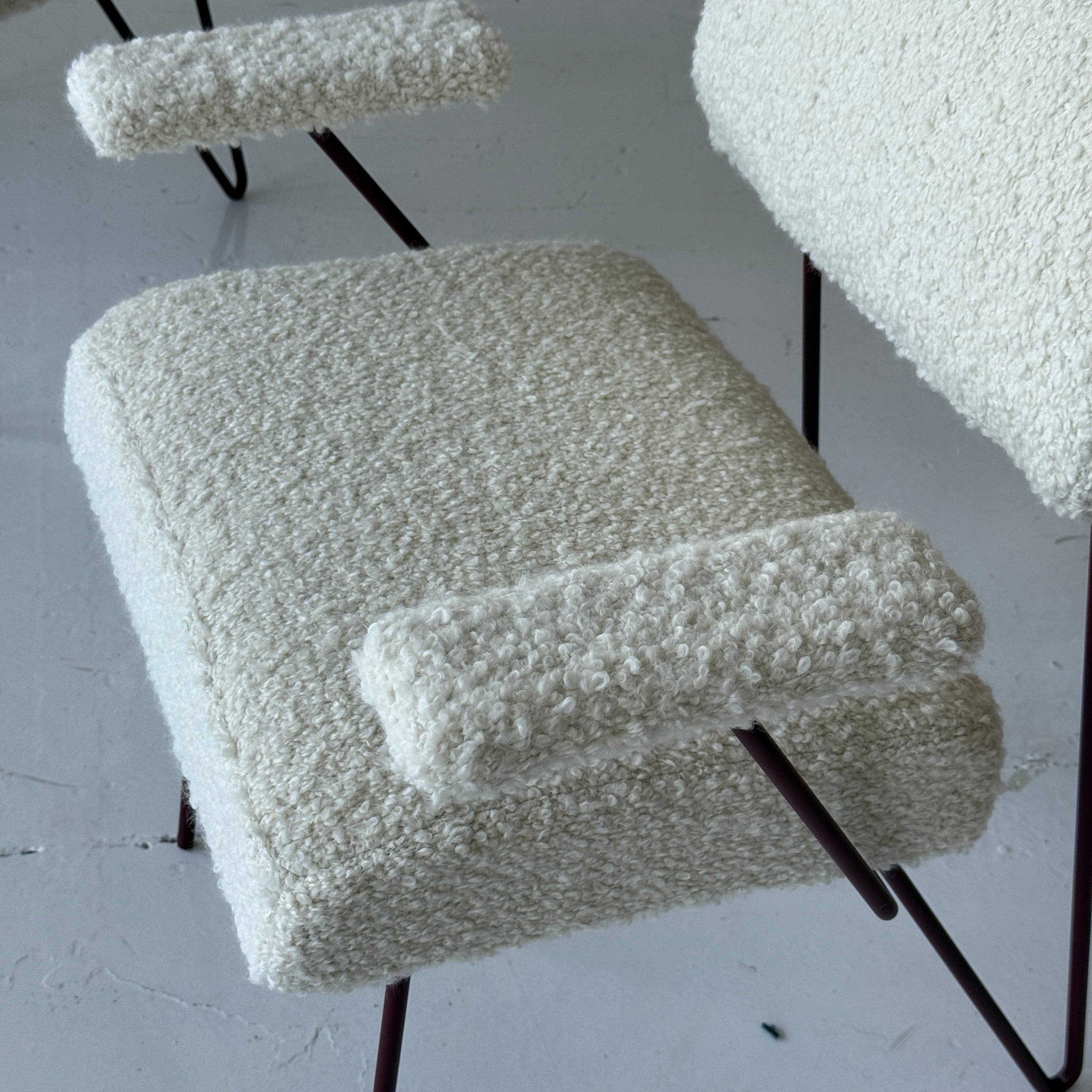 Hairpin Iron Dining Chairs by Dorothy Schindele