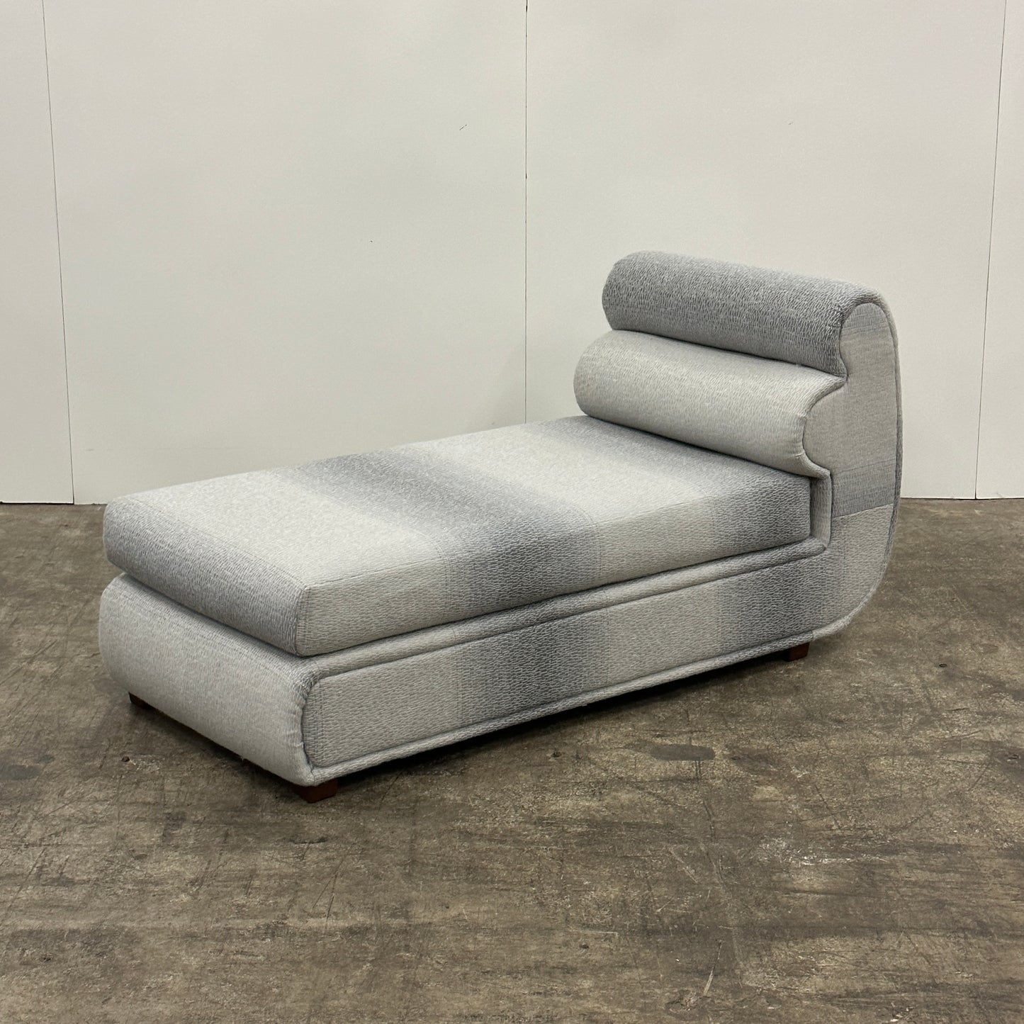 Postmodern Bullnose Chaise by Carson’s of High Point