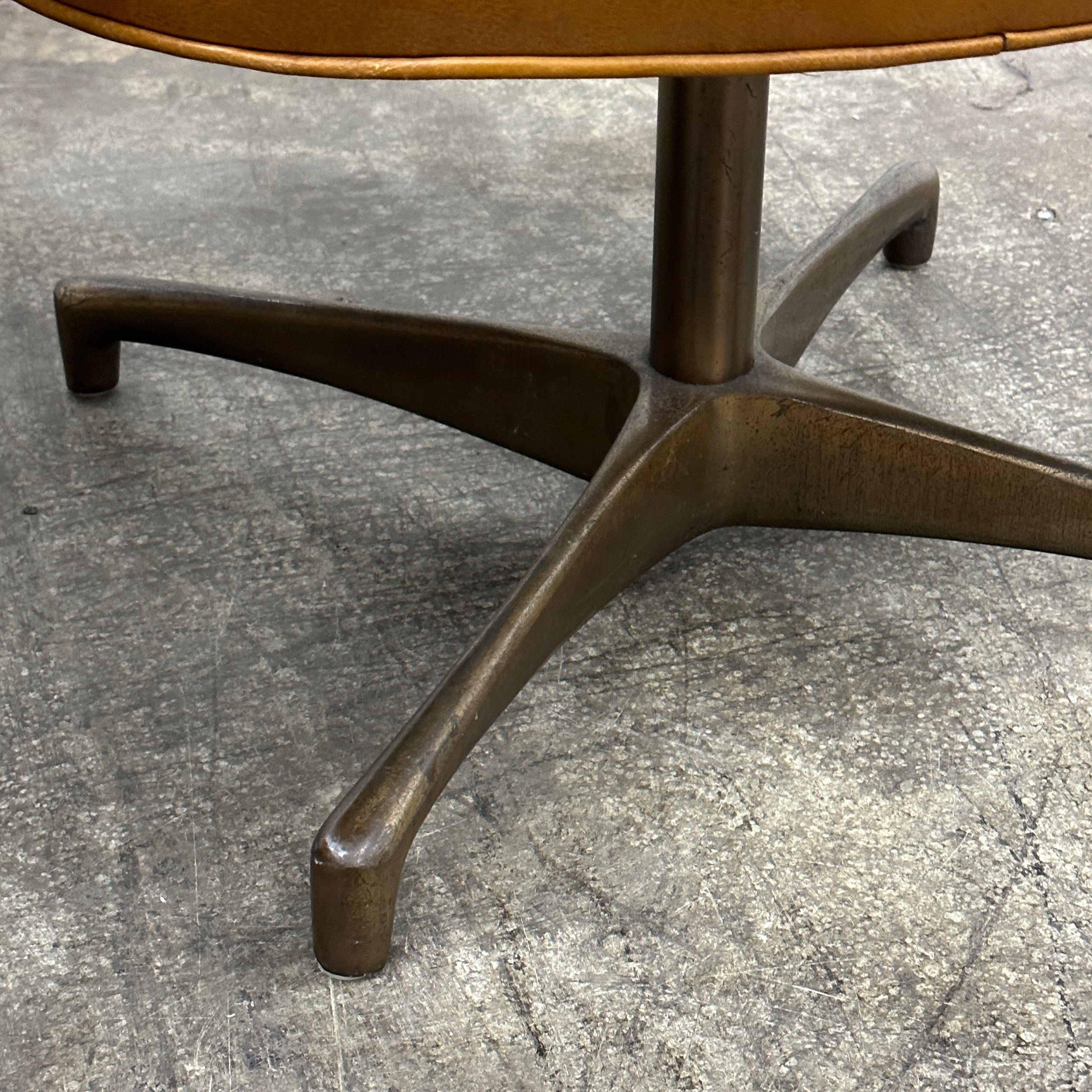 Leather Swivel Chair by Jens Risom for Marble Furniture