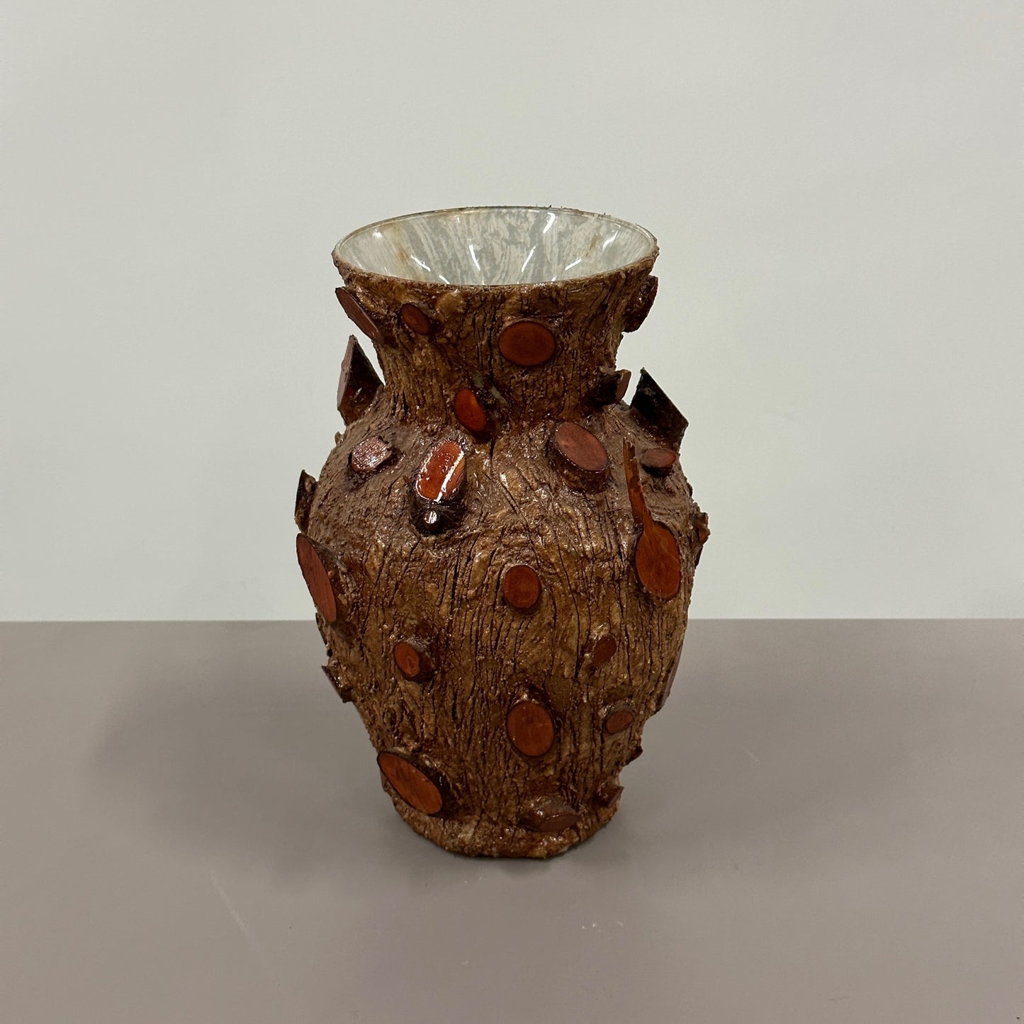Wood/Ceramic Jug