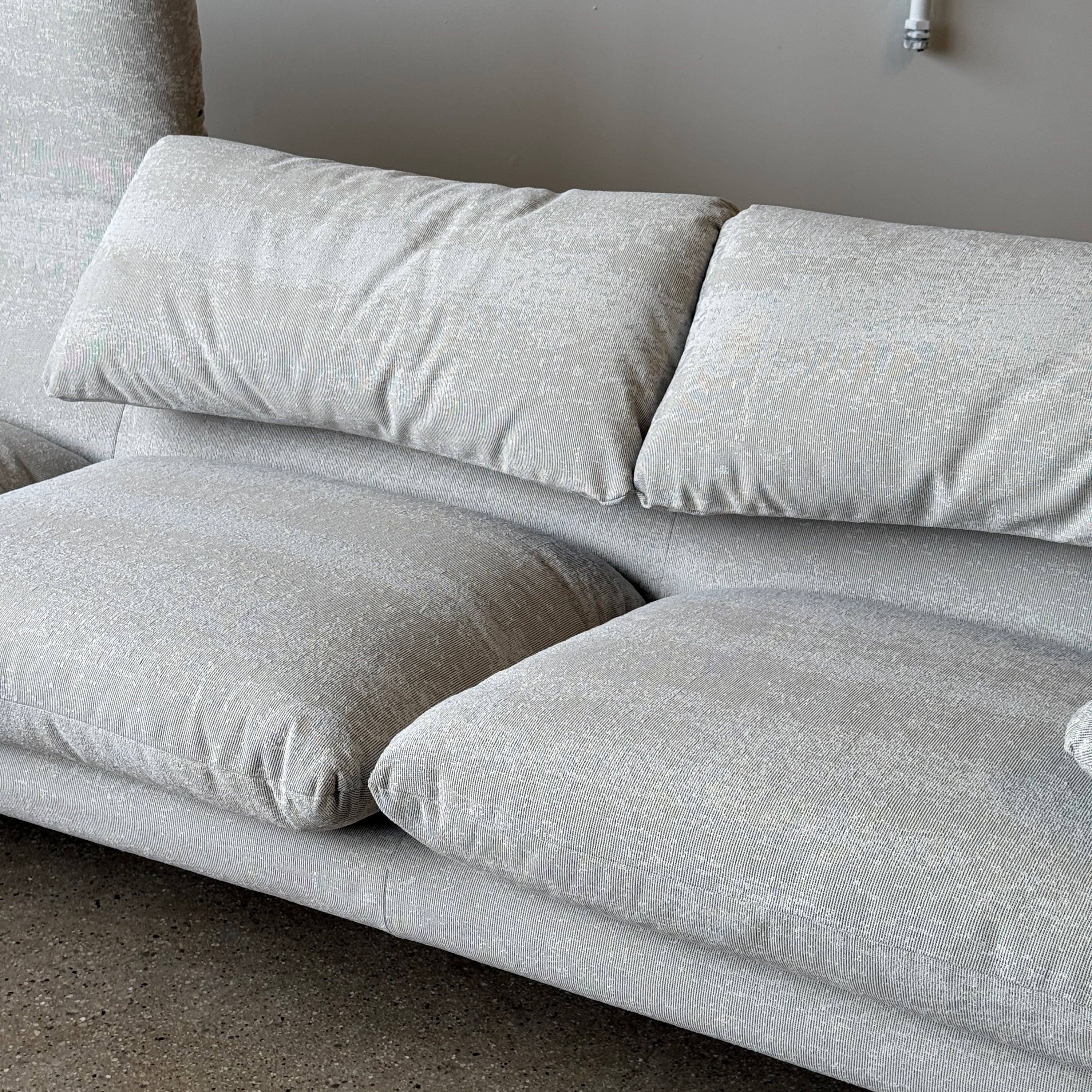 Maralunga Sofa + Ottoman by Vico Magistretti for Cassina