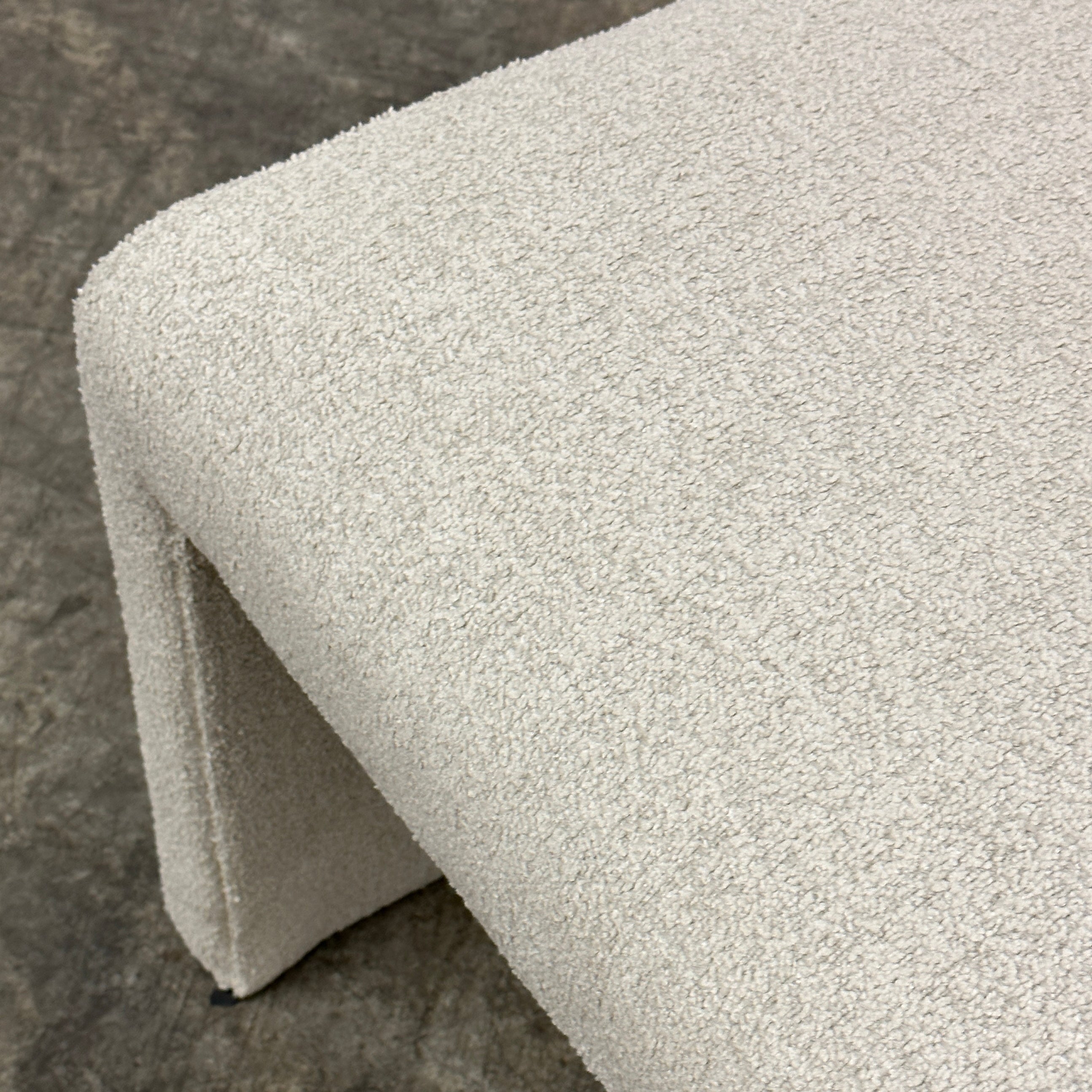 Postmodern Bench in Boucle by DIA