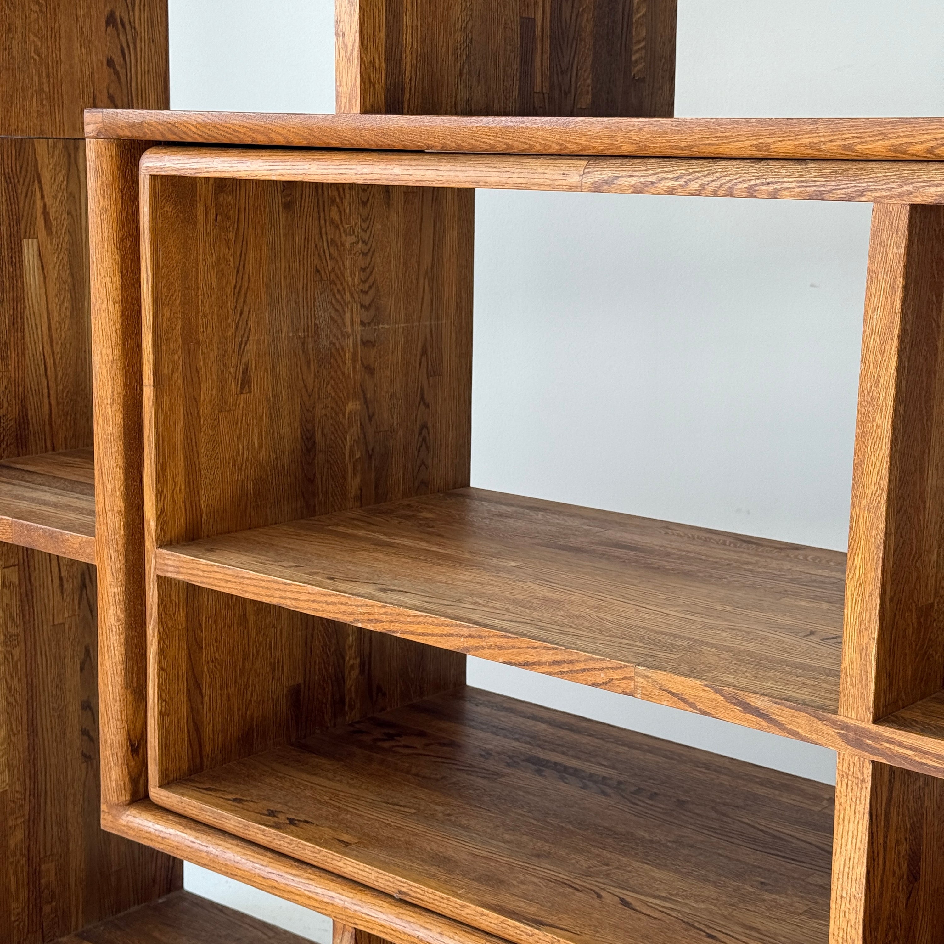 Studio Made Custom Oak Shelving Unit