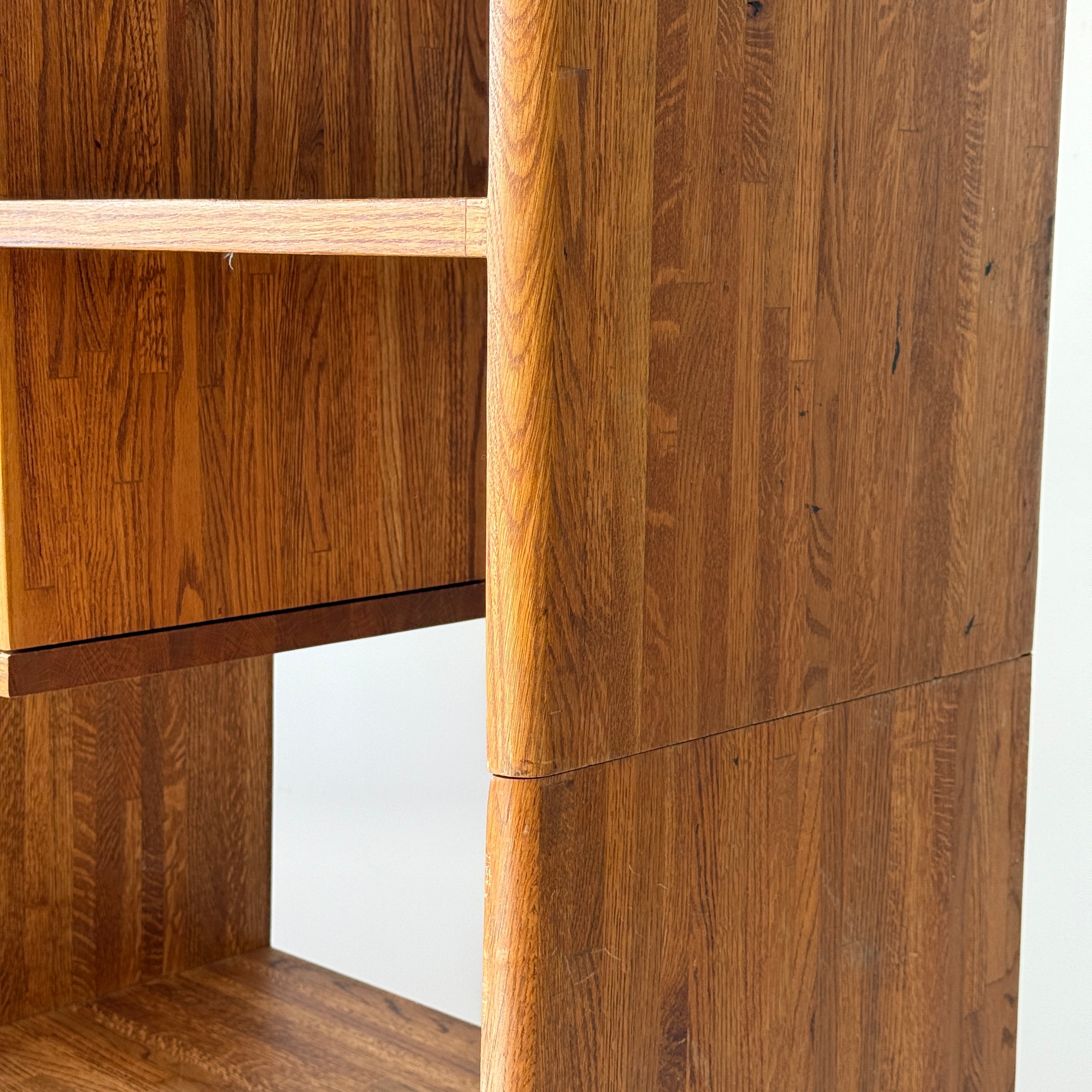 Studio Made Custom Oak Shelving Unit