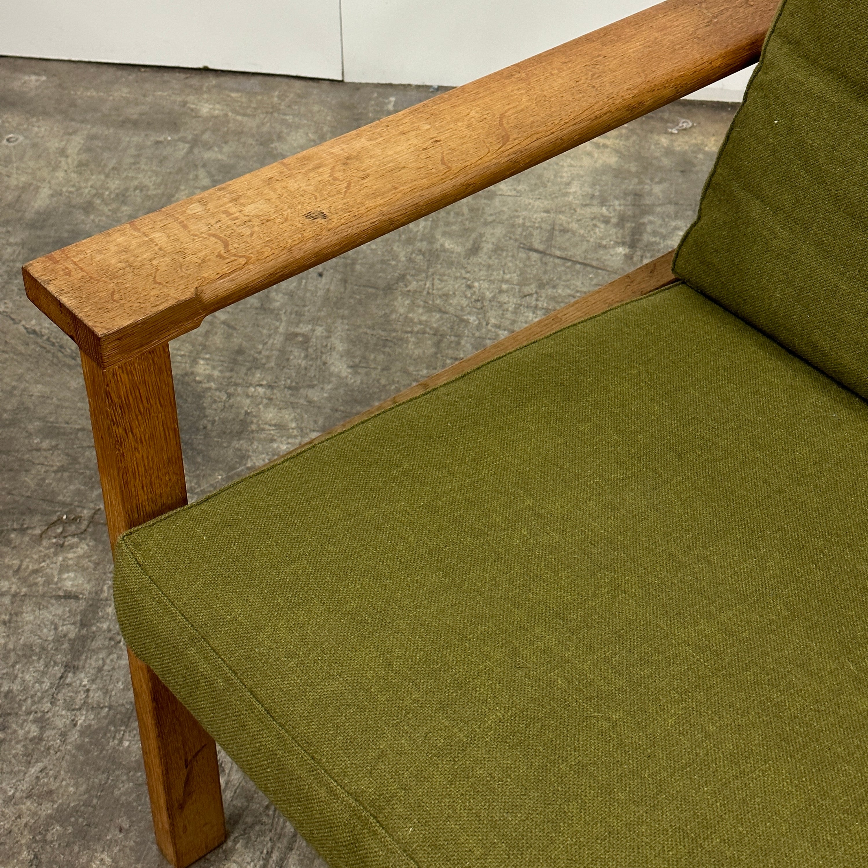 Danish Wood Frame Sofa Attributed to Børge Mogensen