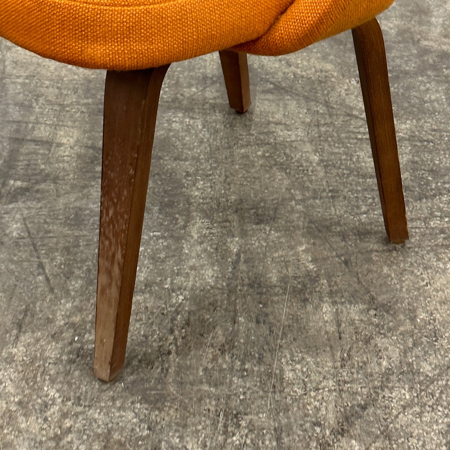 Armless Executive Chair with Wood Base by Eero Saarinen for Knoll Associates