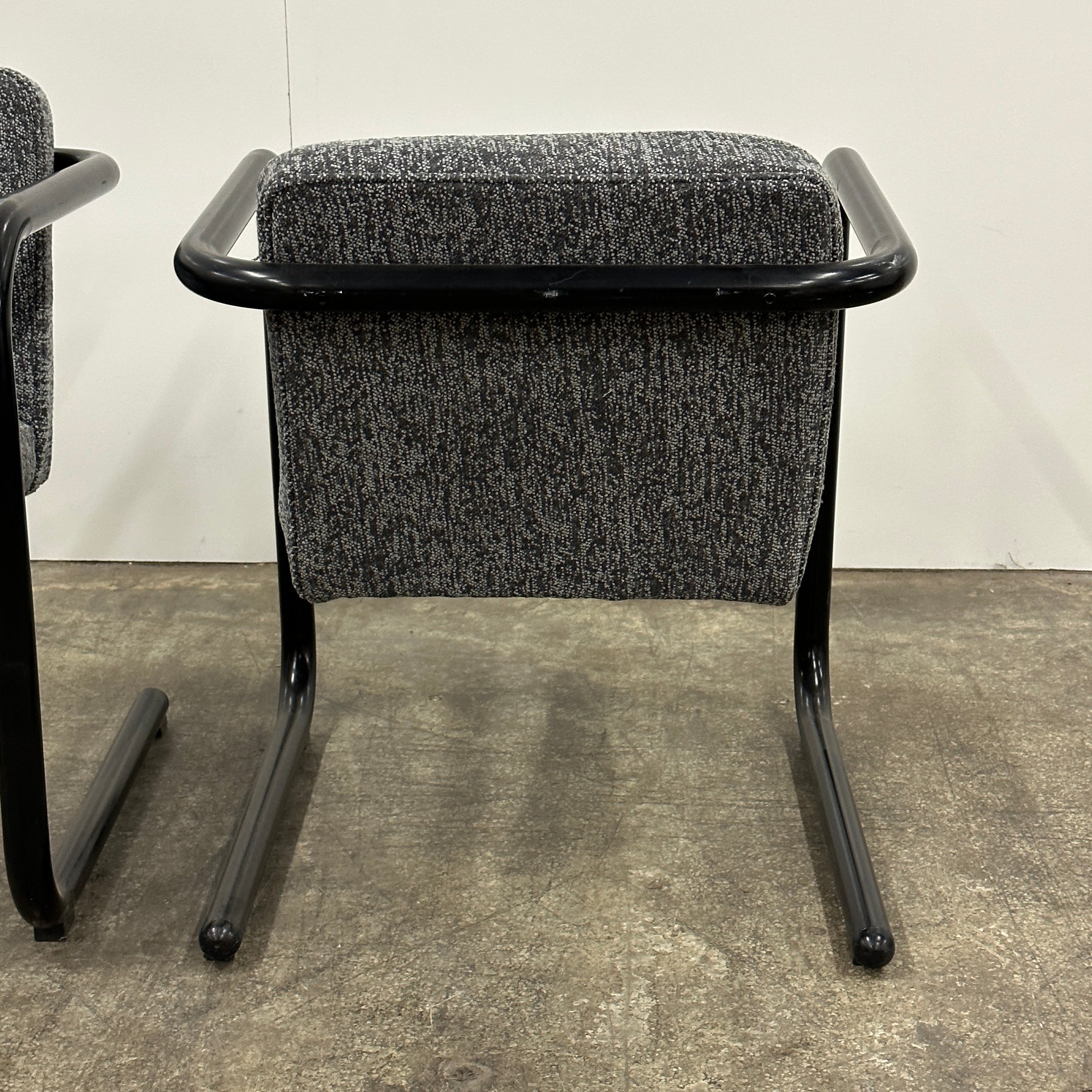Cantilever Tubular Chairs by Kinetics
