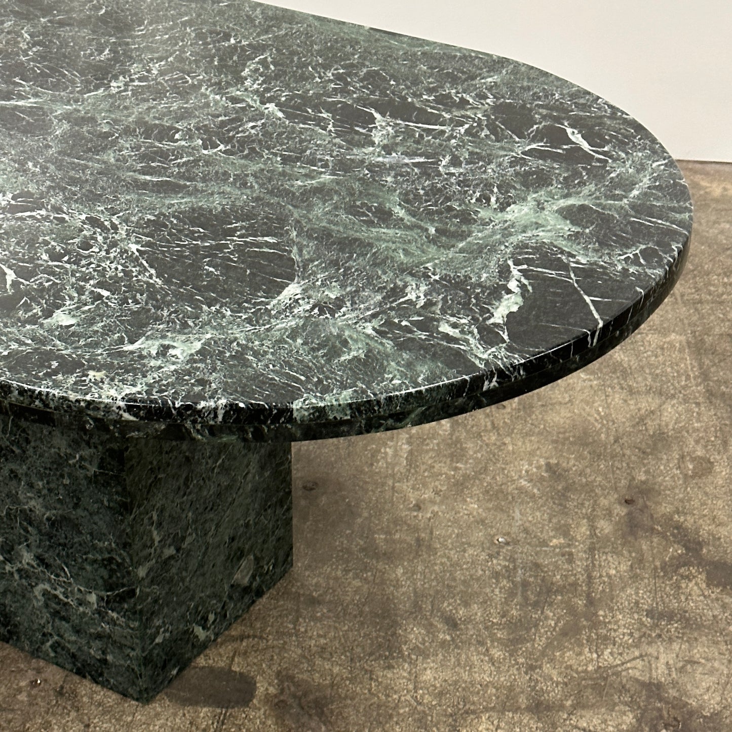 Swedish Green Marble Dining Table