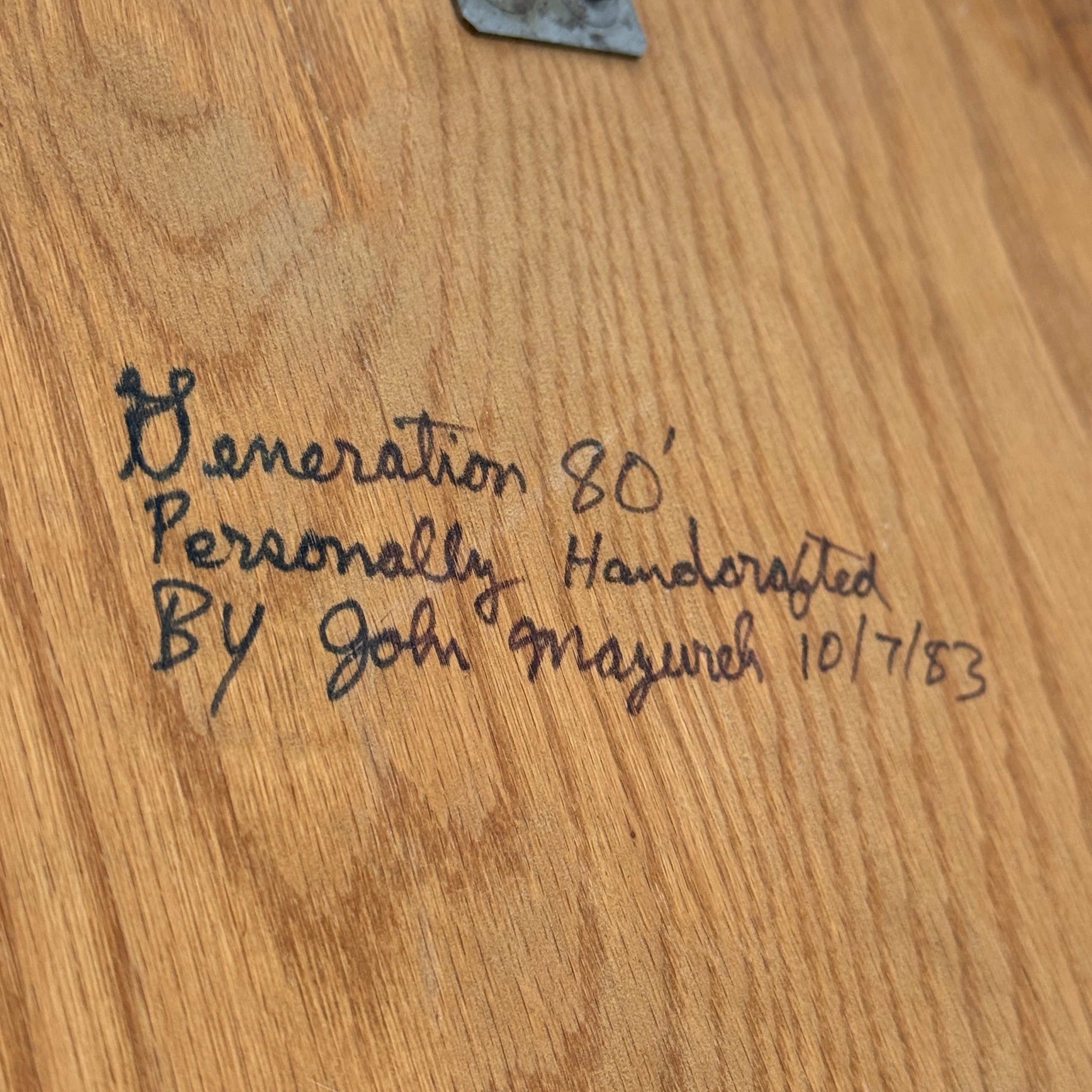 Extendable Oak Dining Table by Lou Hodges for Generation 80