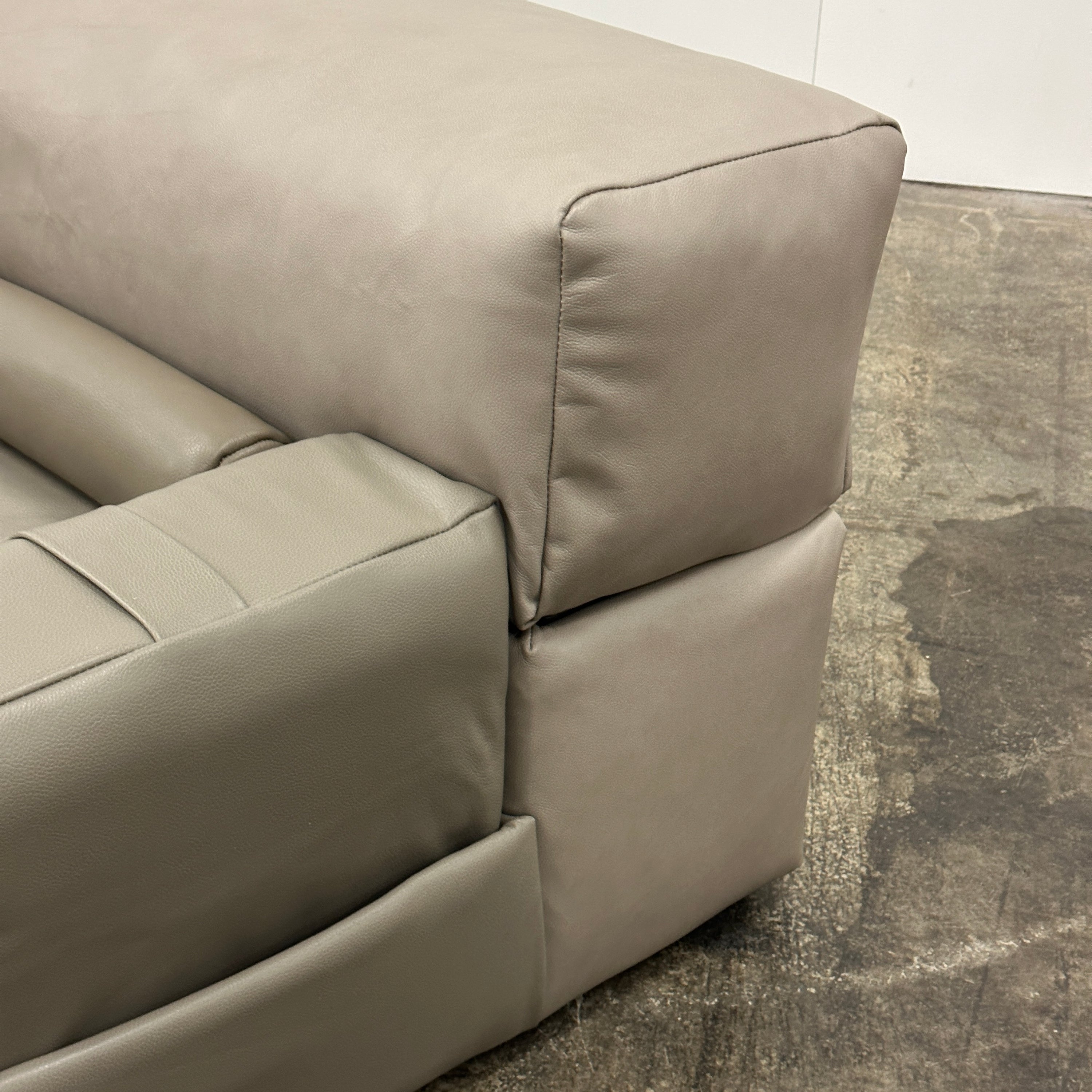 Brazilian Modular Leather Sofa/Chairs by Percival Lafer