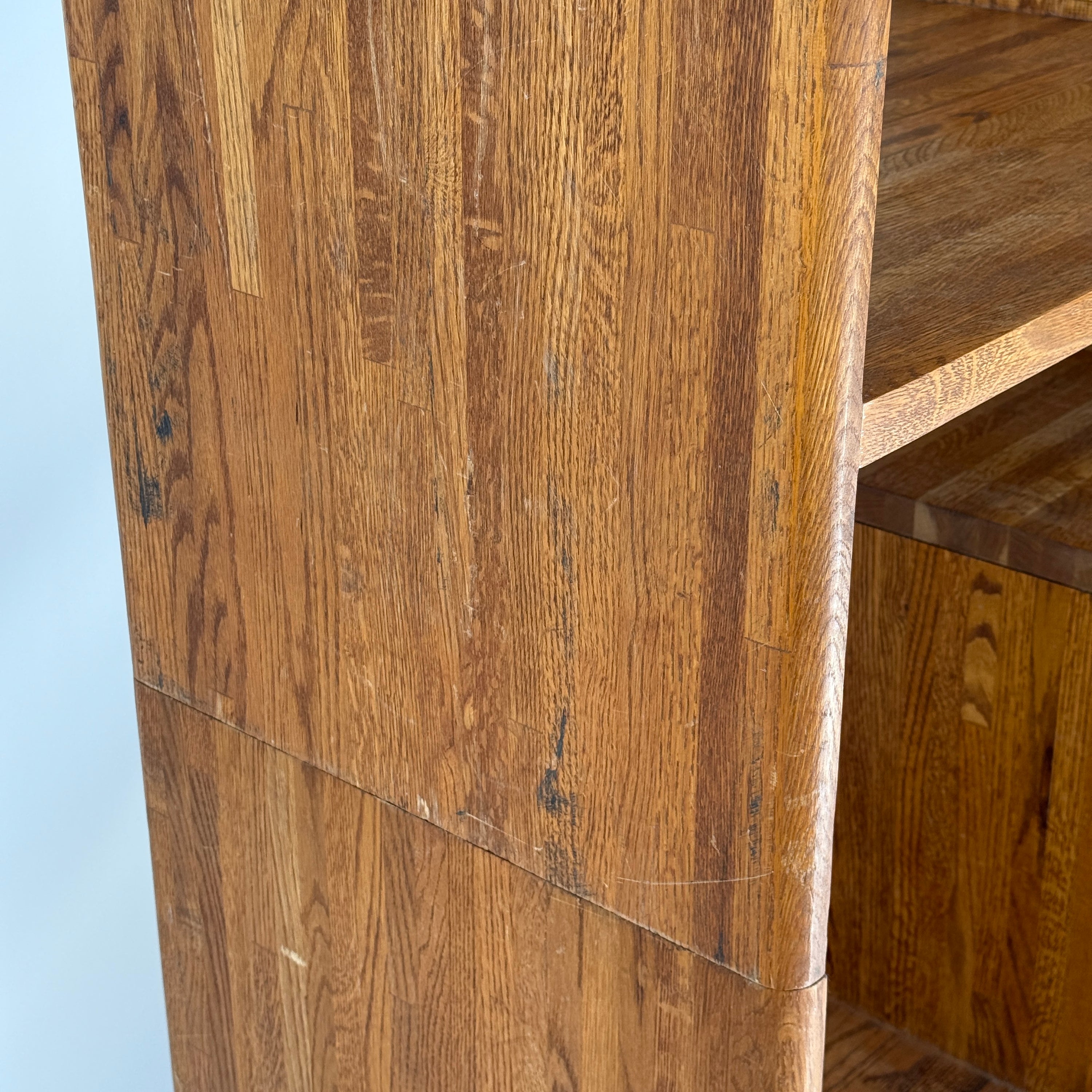 Studio Made Custom Oak Shelving Unit