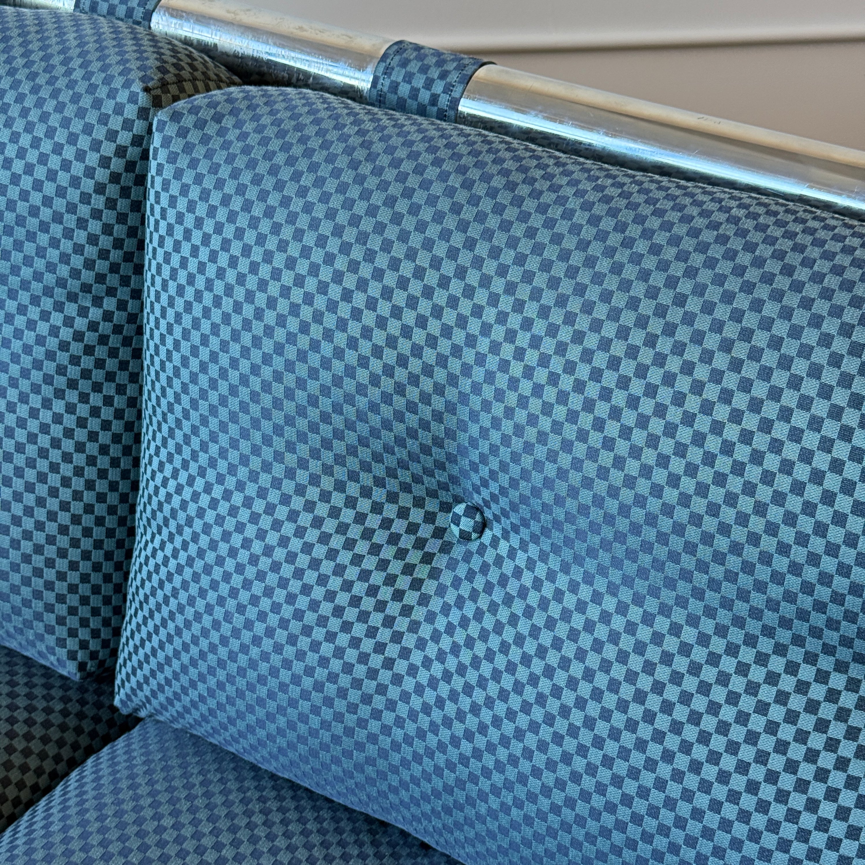 Chrome Sled Settee by Arthur Umanoff for Directional