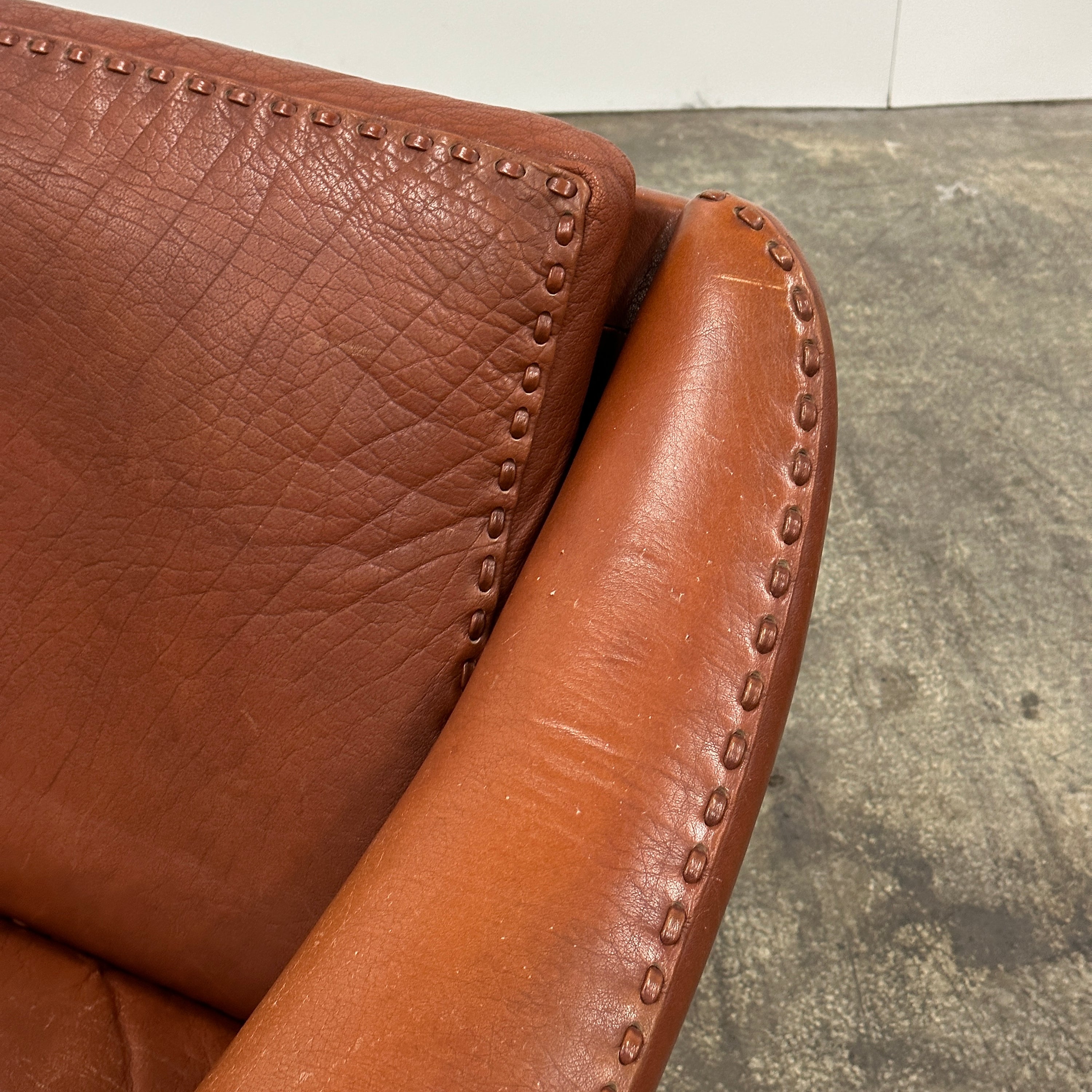 Matador Leather Loveseat by Aage Christiansen for Erhardsen & Andersen