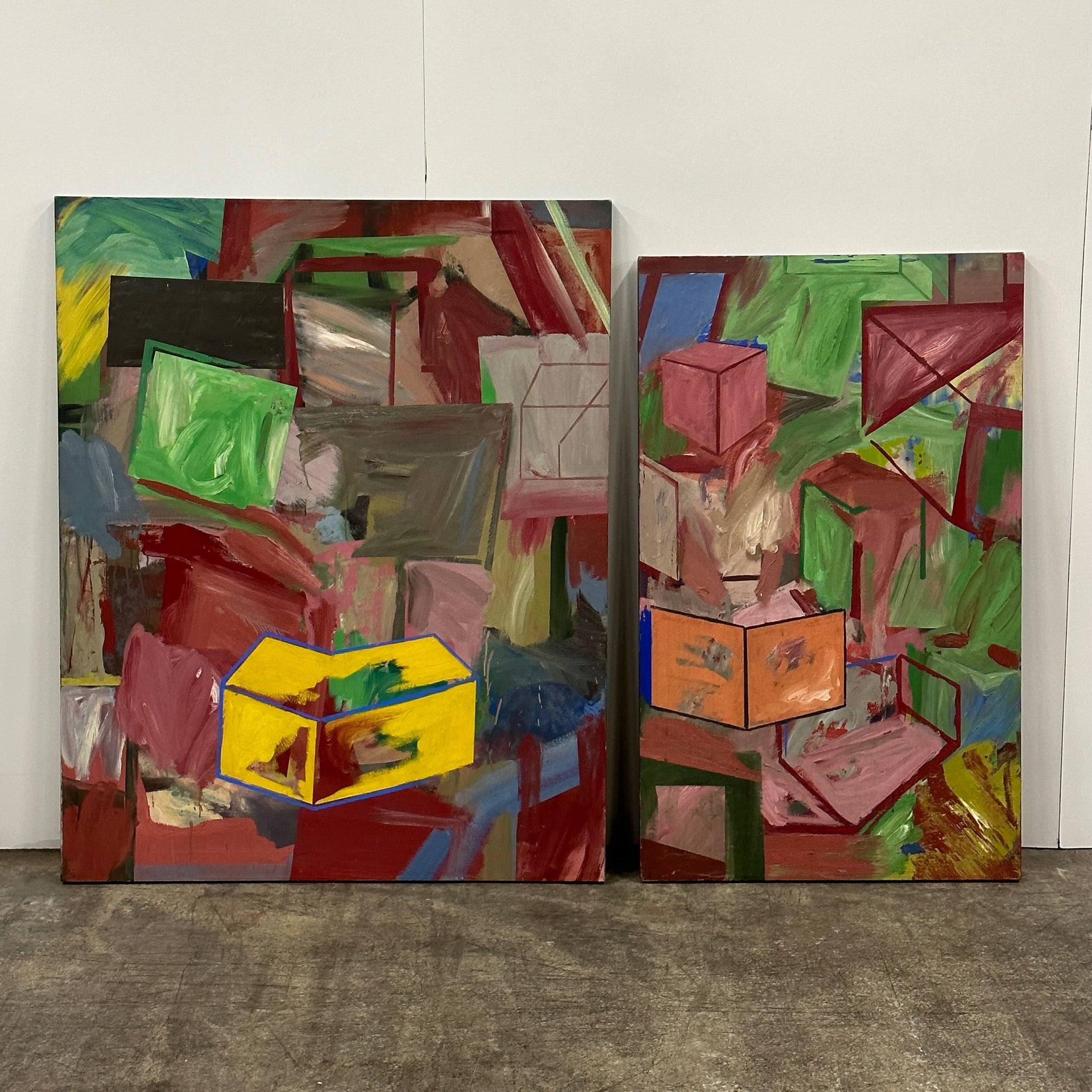 Vintage Abstract Paintings by Peter Butterfield