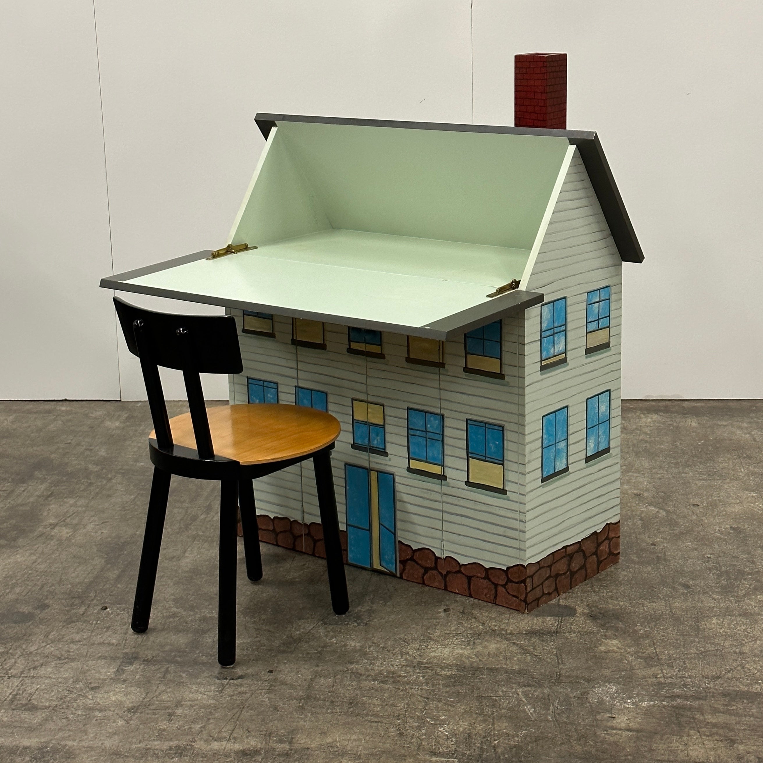 Folk Art Secretary Style Desk