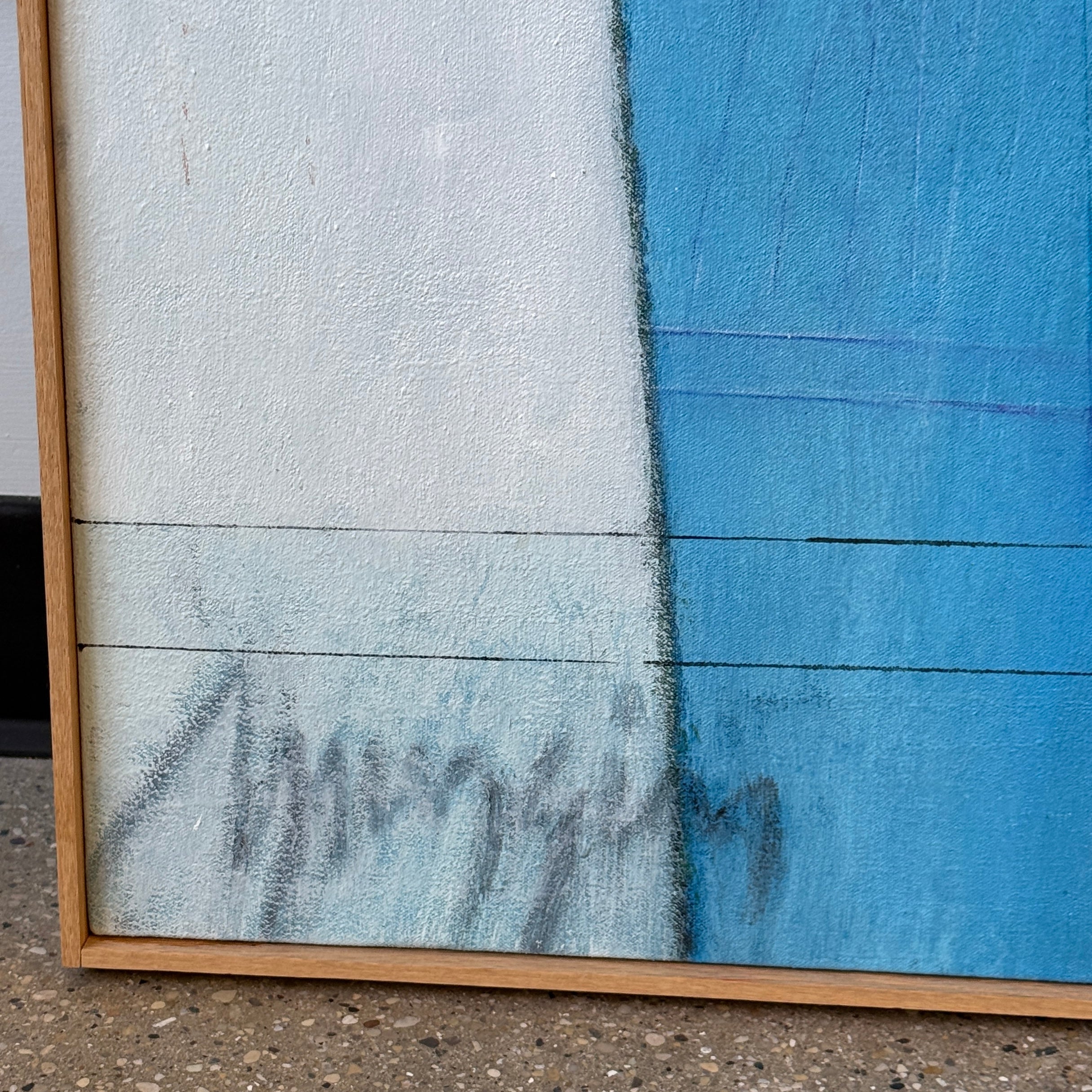Vintage Abstract Acrylic on Canvas by John Spurgin
