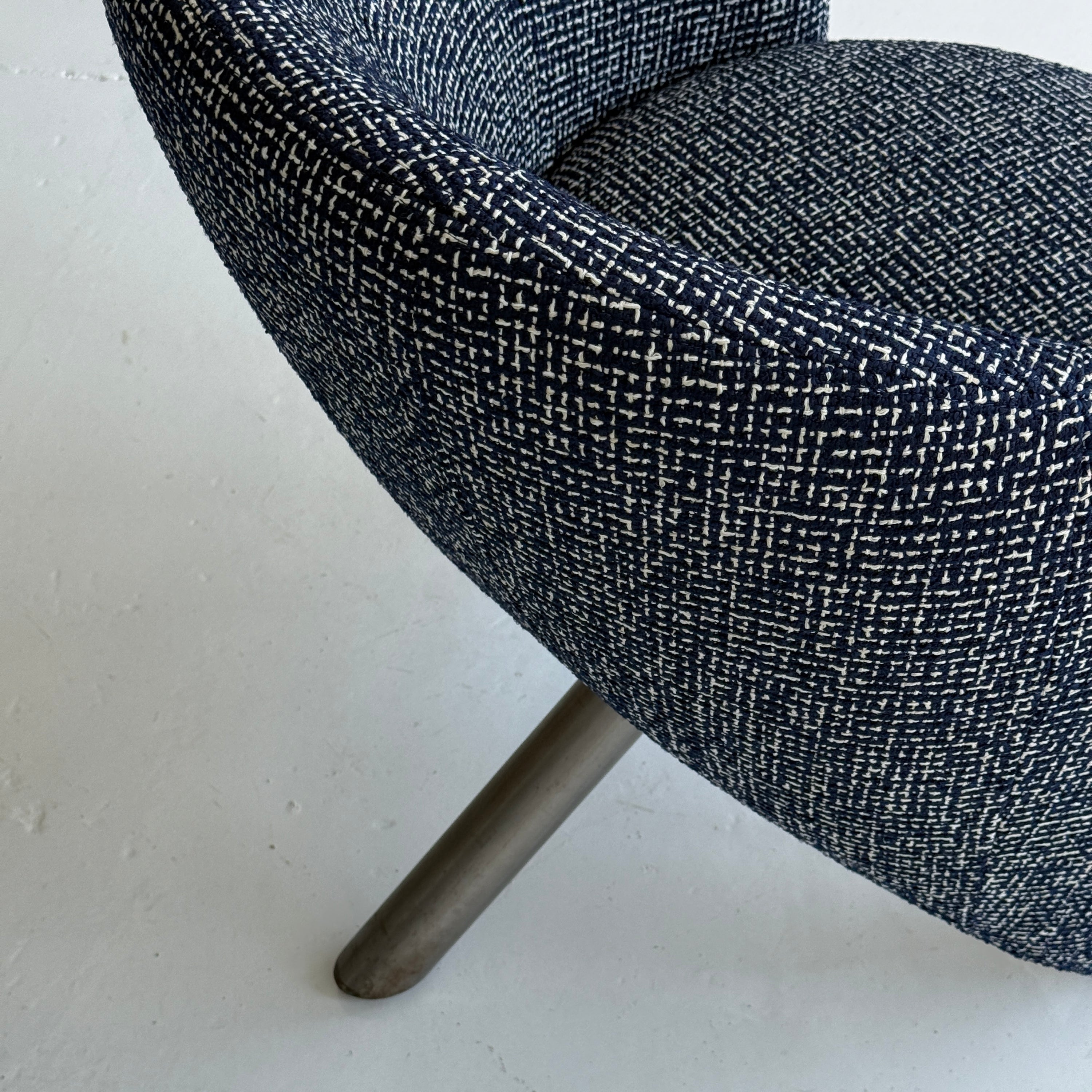 Sculptural Postmodern Upholstered Lounge Chairs