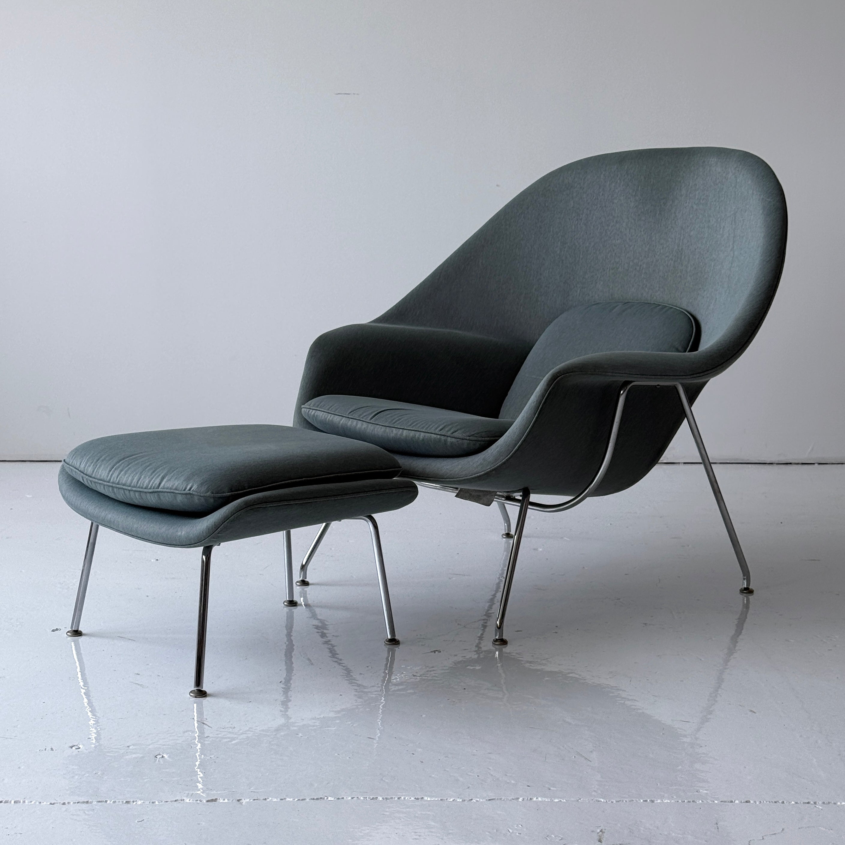 Womb Chair + Ottoman by Eero Saarinen for Knoll