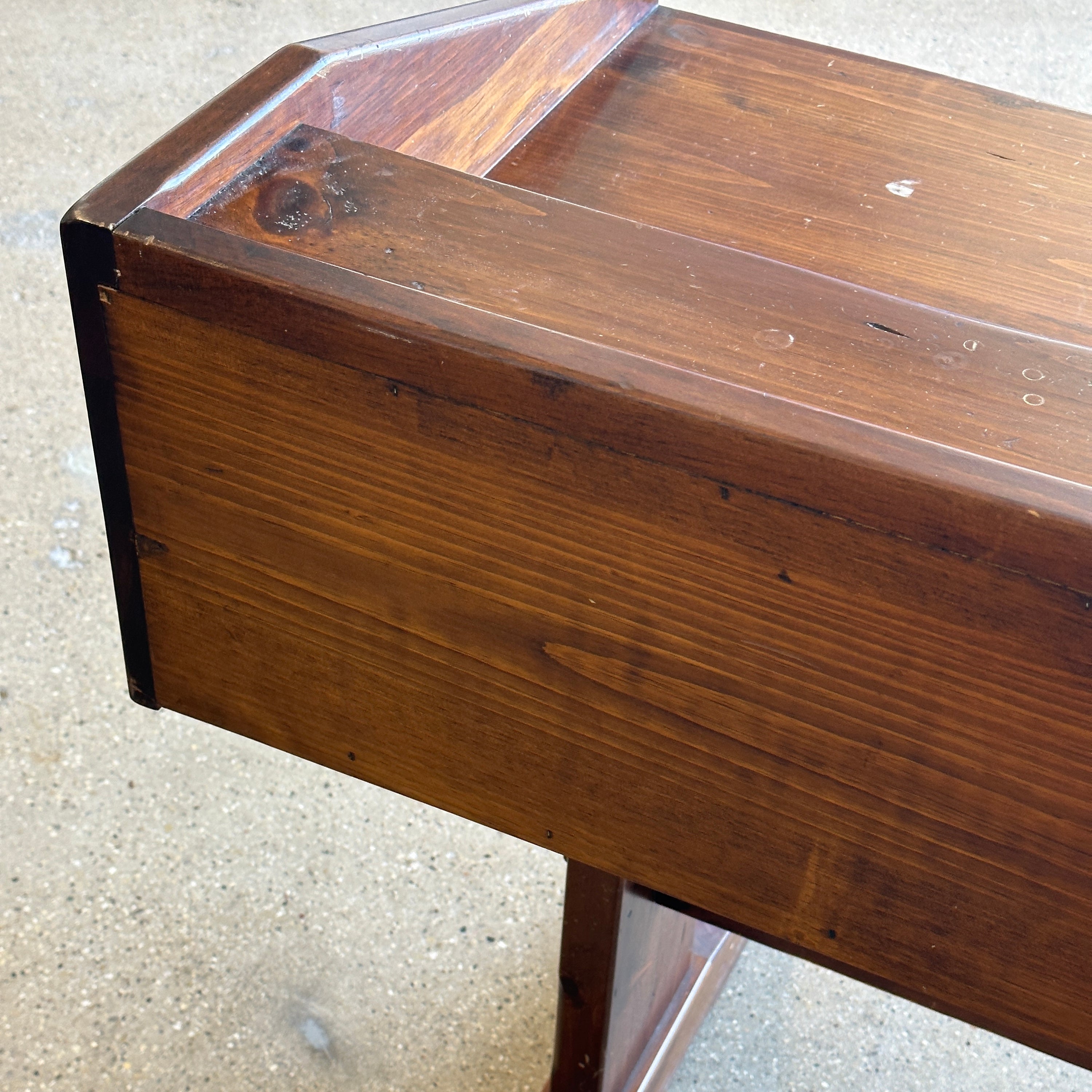 Antique Pine Tavern Desk