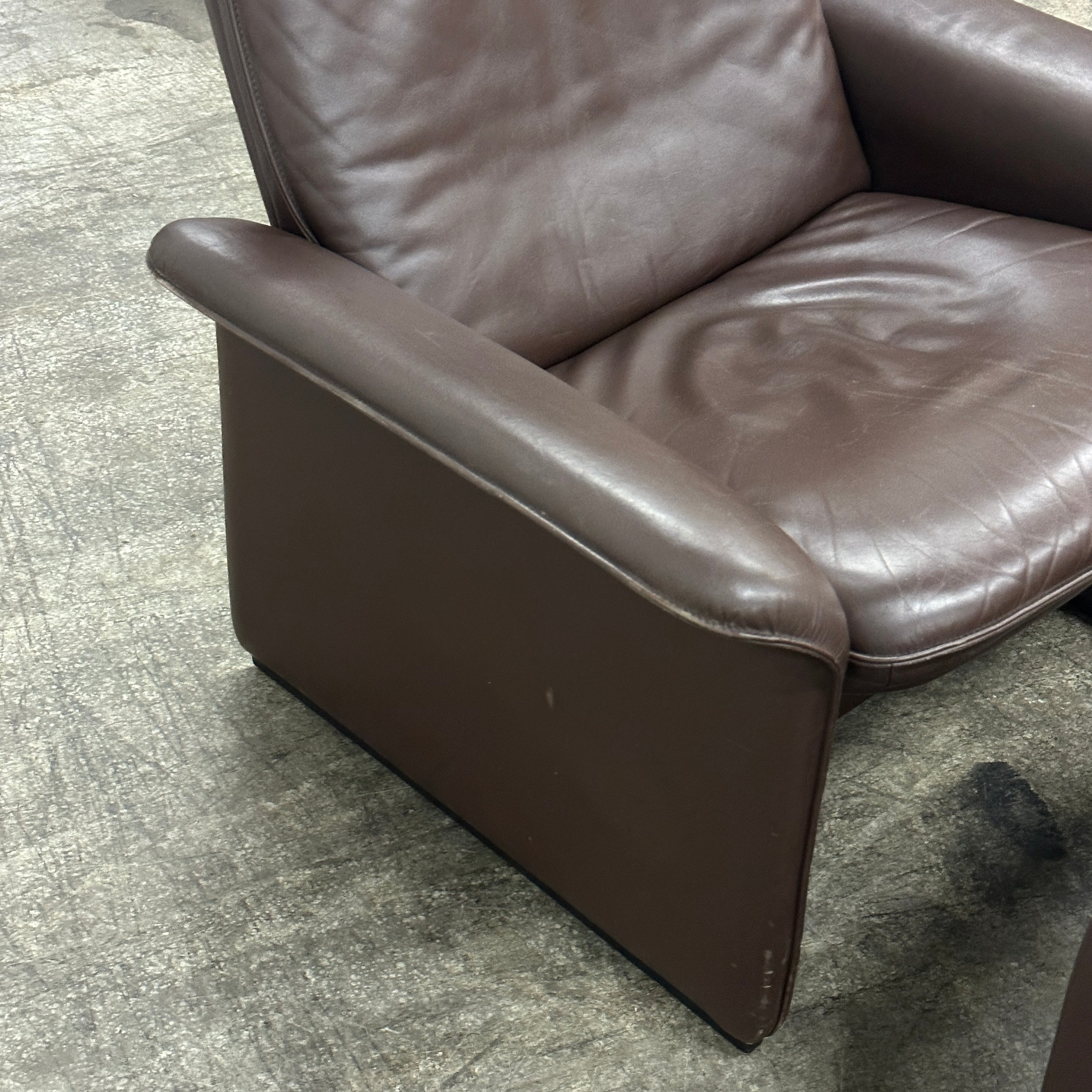 De Sede DS-50 Leather Chair + Ottoman