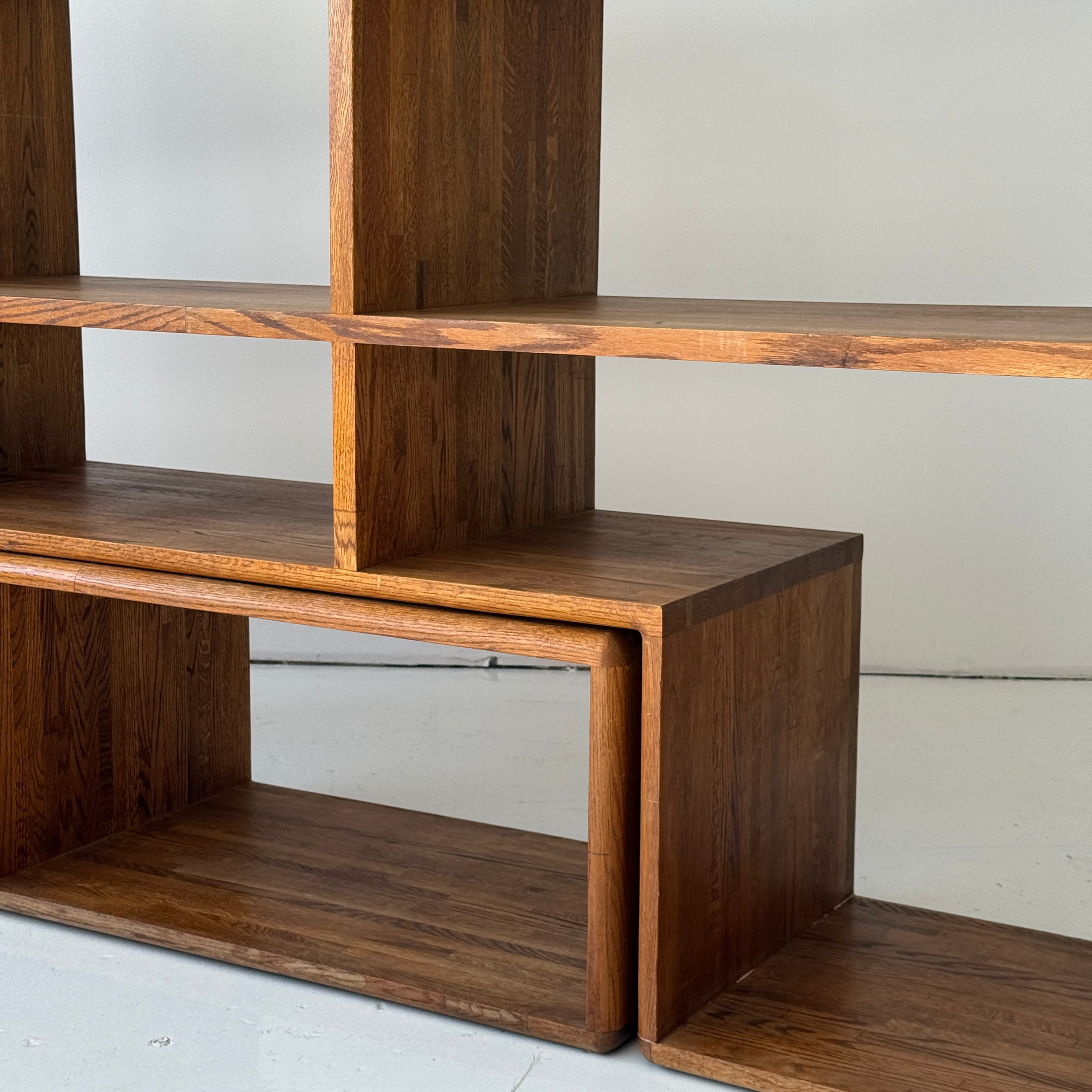 Studio Made Custom Oak Shelving Unit