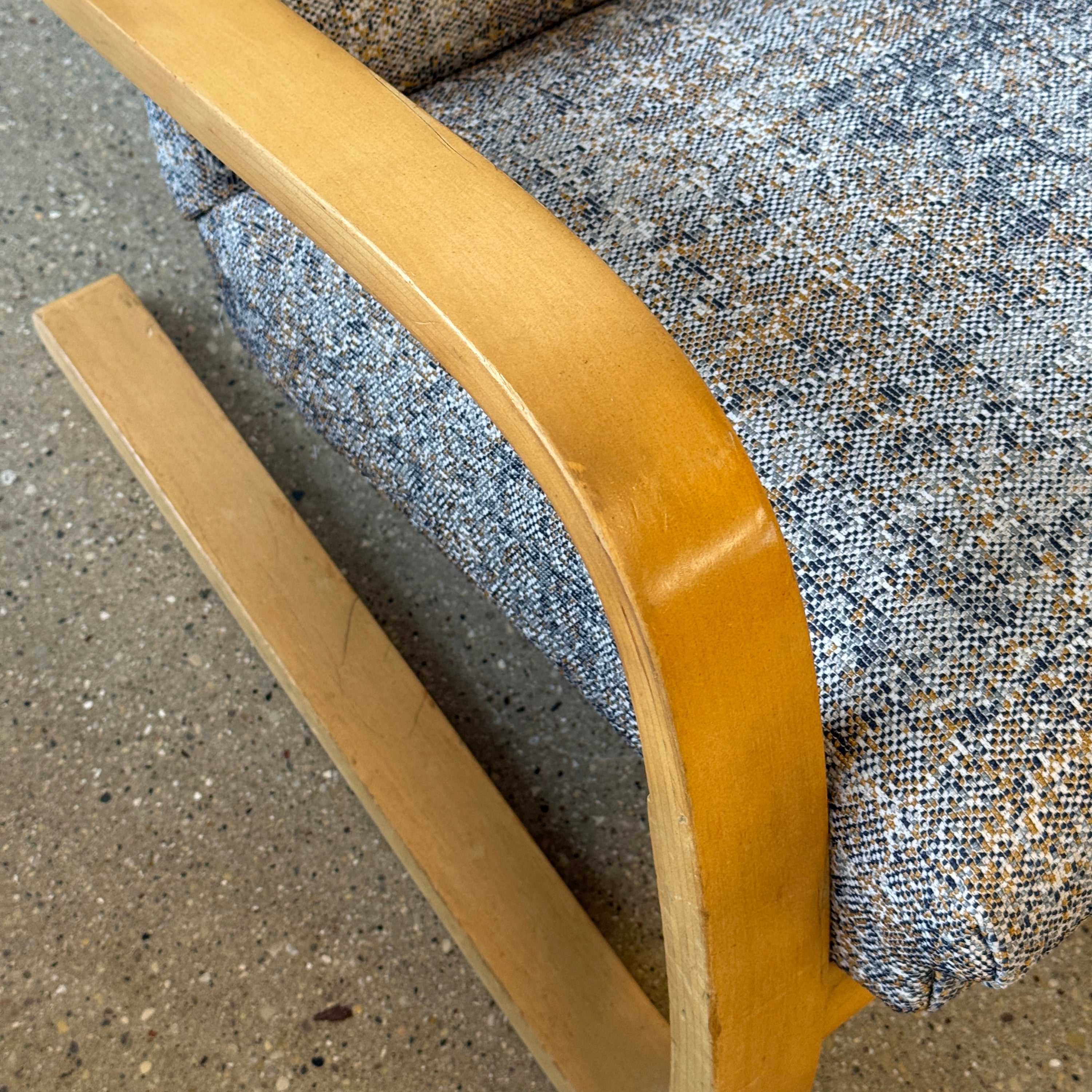 Model 401 + 402 Bentwood Lounge Chairs by Alvar Aalto for Artek