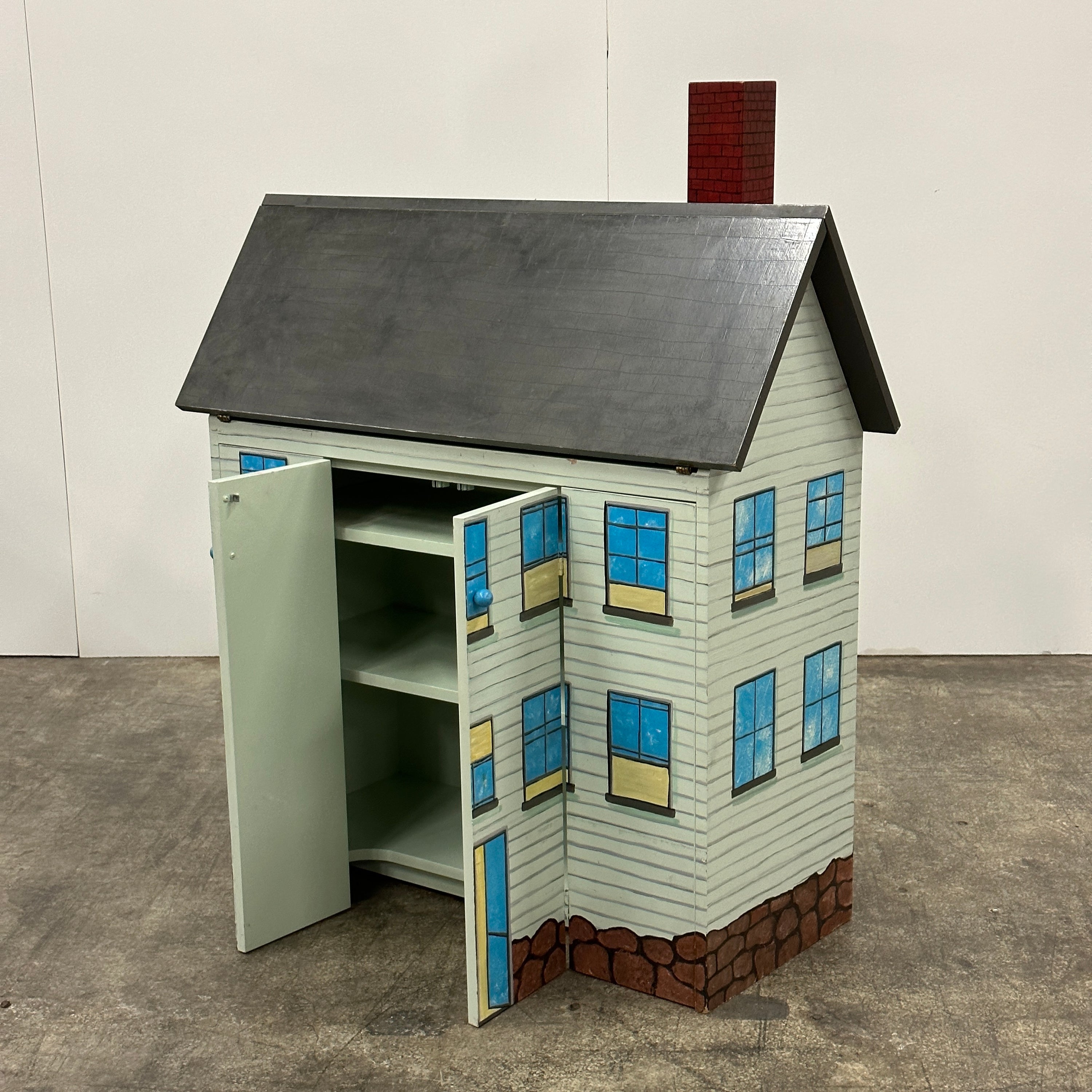 Folk Art Secretary Style Desk