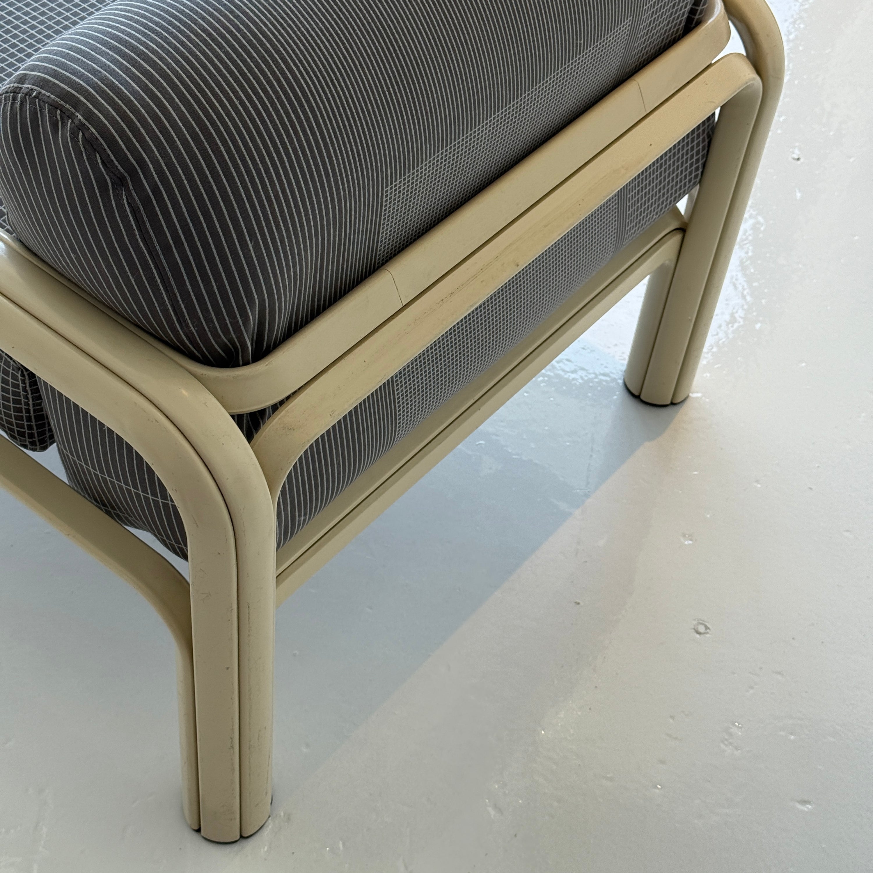 Orsay Lounge Chairs by Gae Aulenti for Knoll in Maharam Grid by Scholten & Baijings