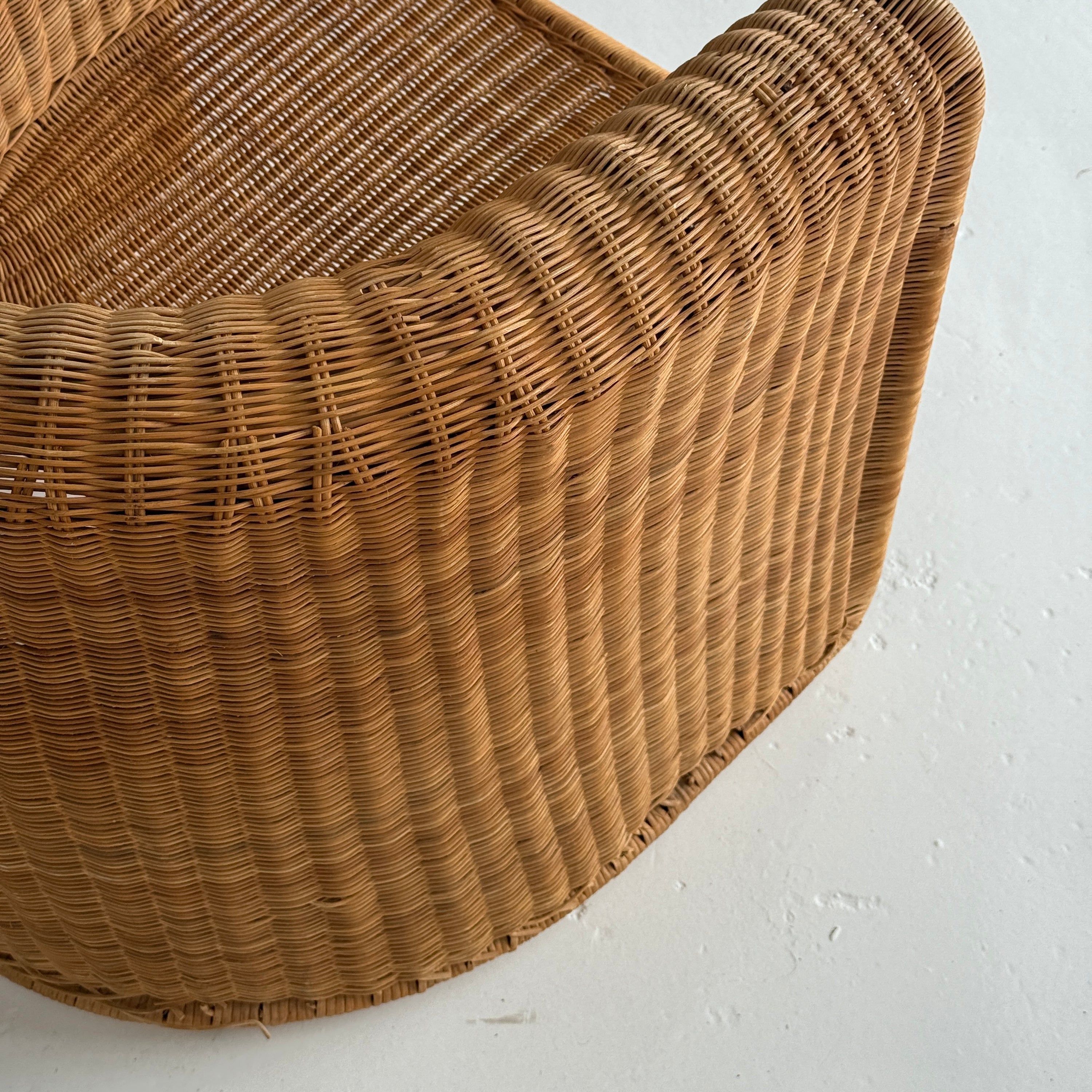 Rattan Lounge Chair by Eero Aarnio