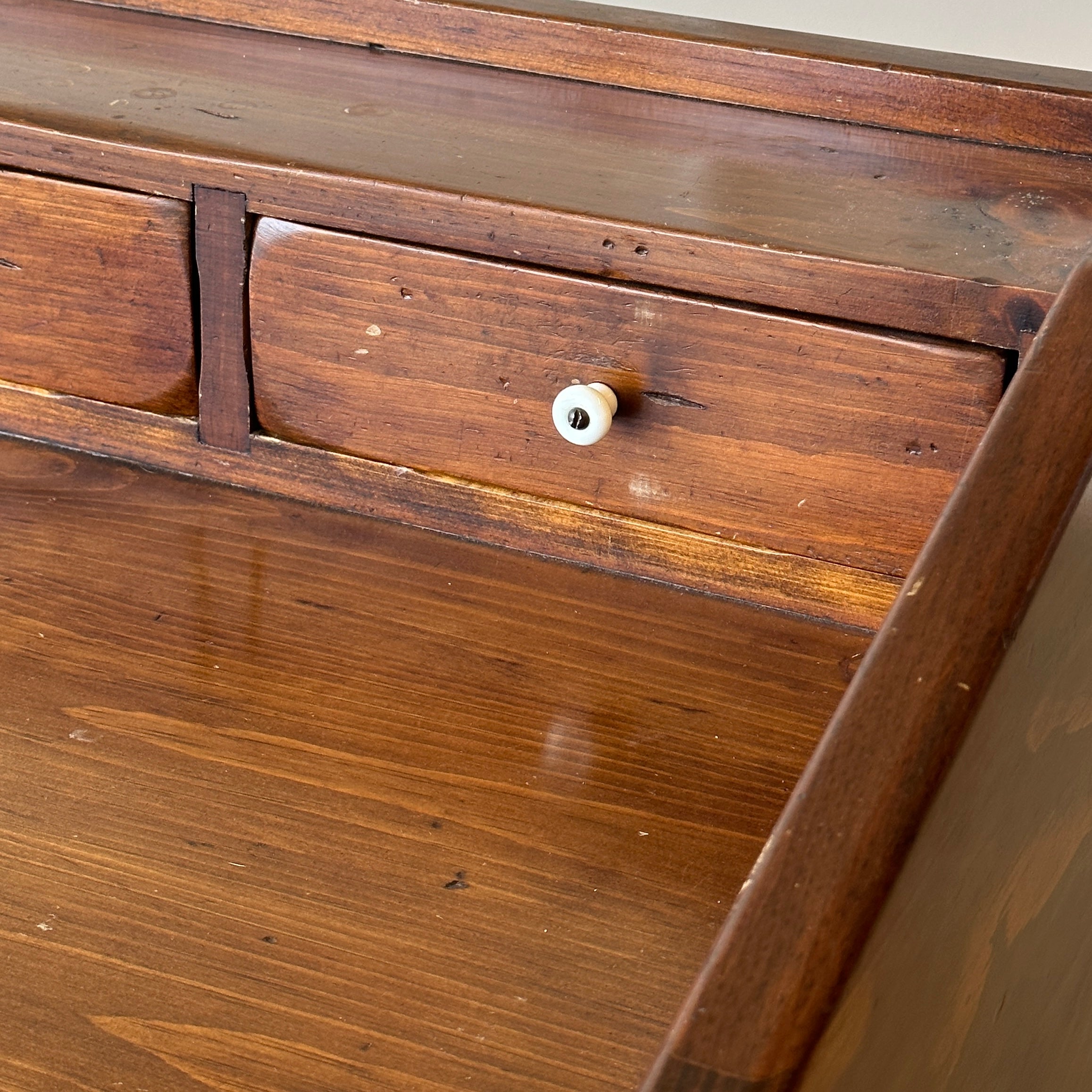 Antique Pine Tavern Desk