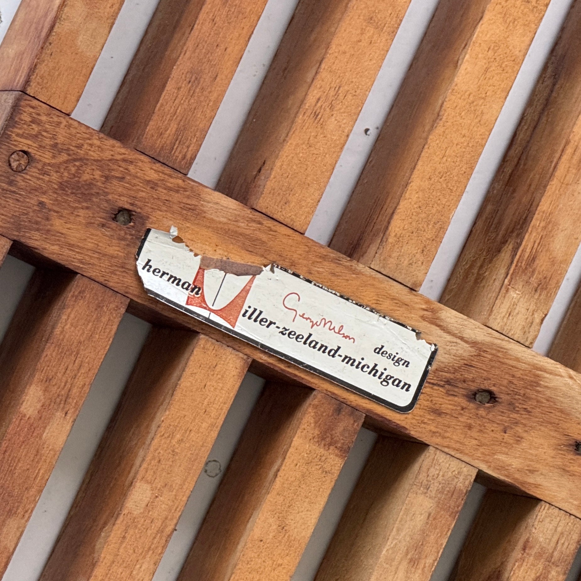 Nelson Slat Bench by George Nelson for Herman Miller