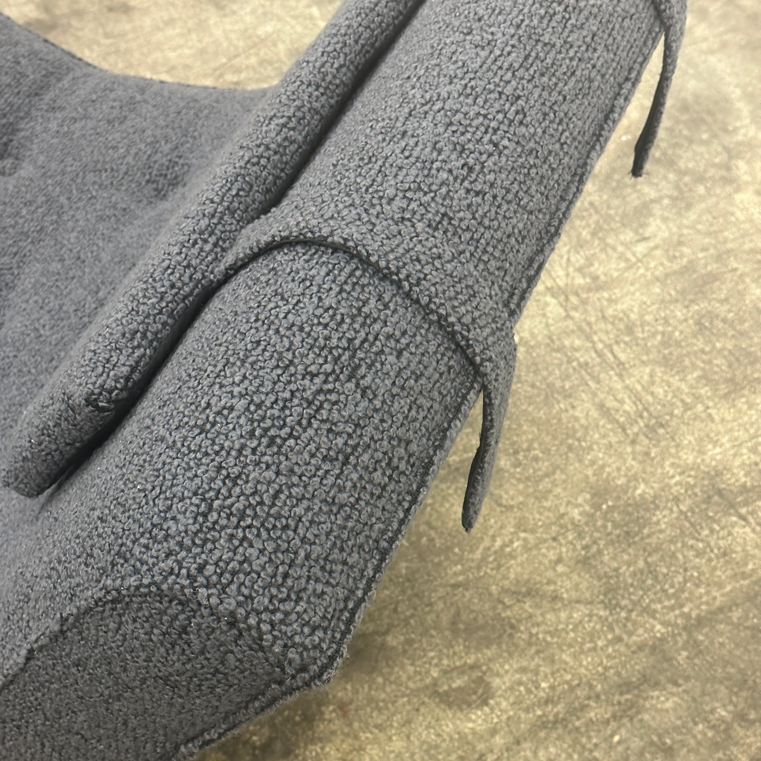 Pearsall Style Wave Chaise in Sherpa Boucle