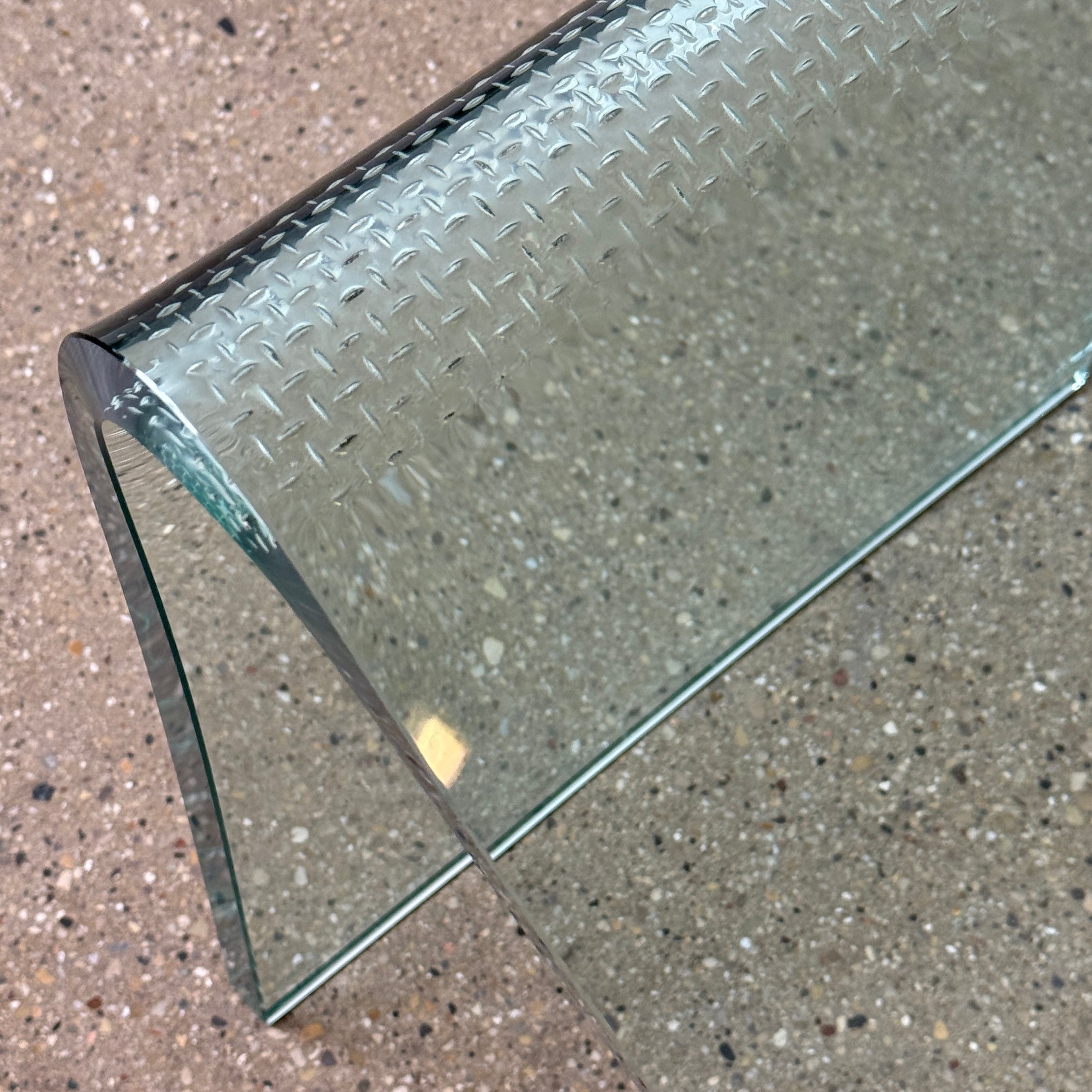 Glass Wave Stool by Laurel Fyfe