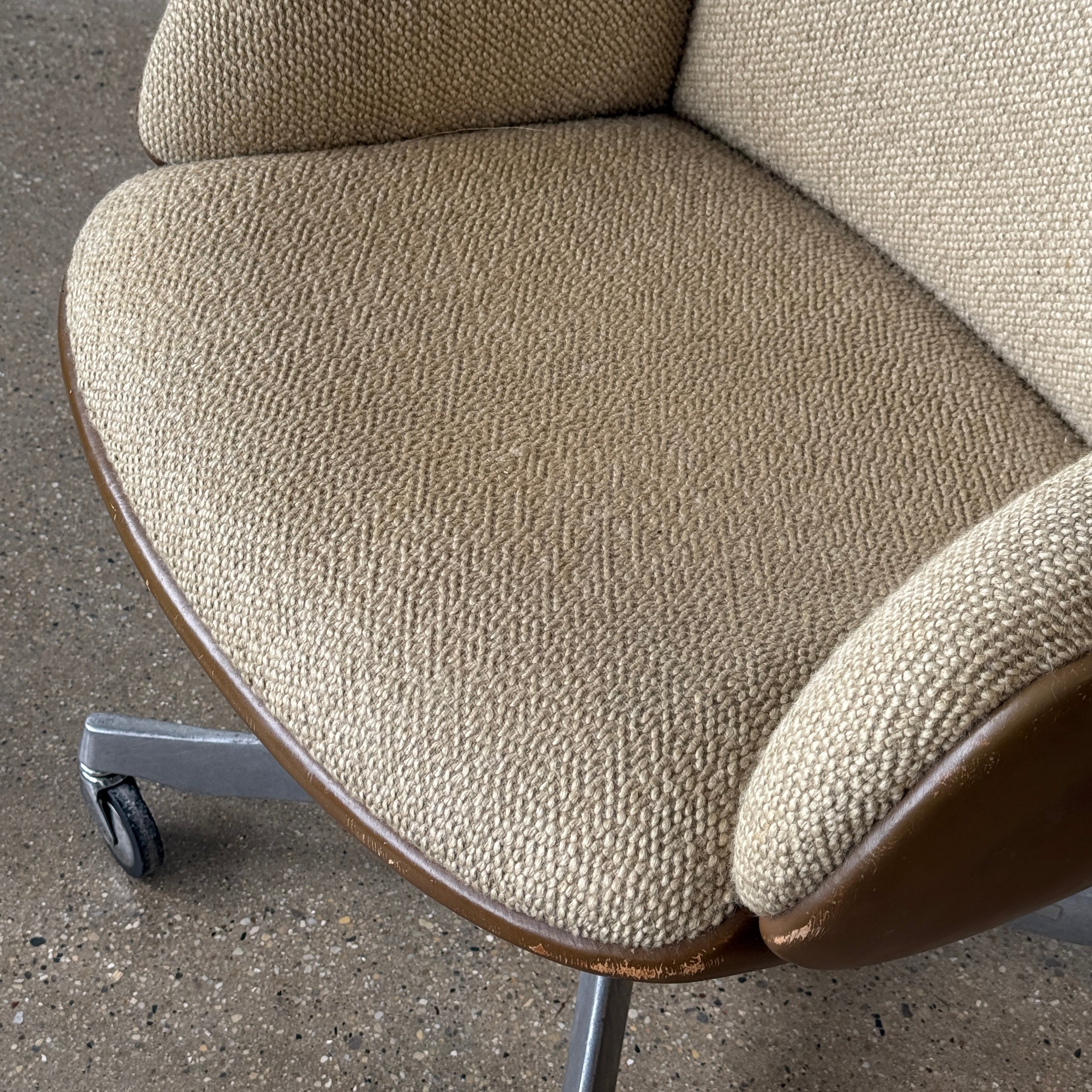 Leather Platner Chair by Warren Platner for Steelcase