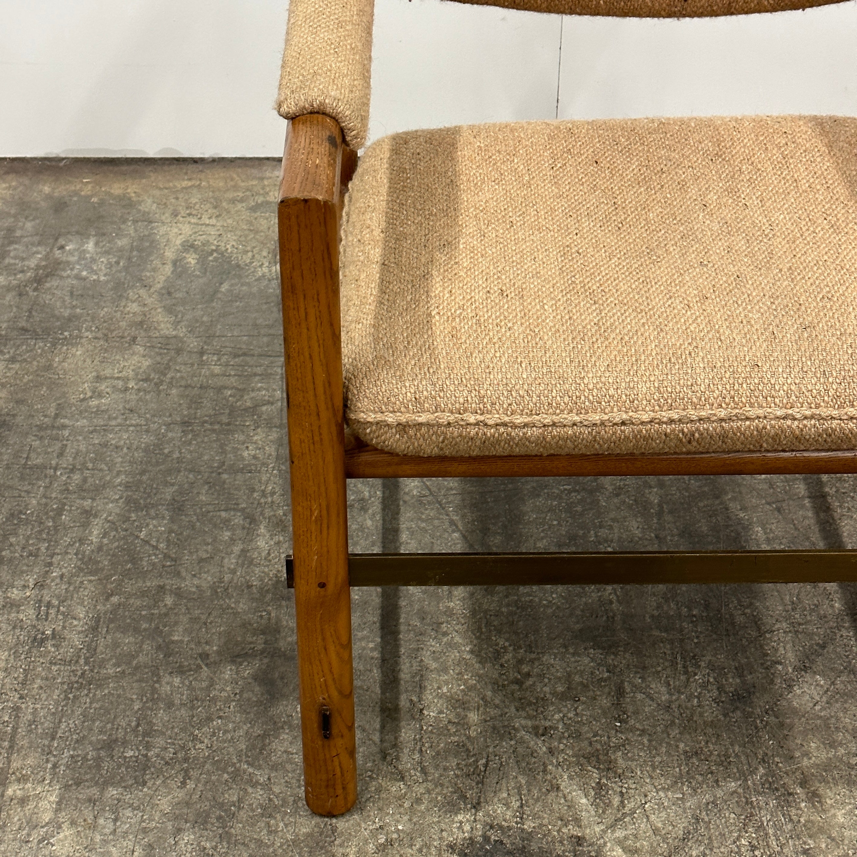 Vintage Ash Club Chair by Edward Wormley for Dunbar