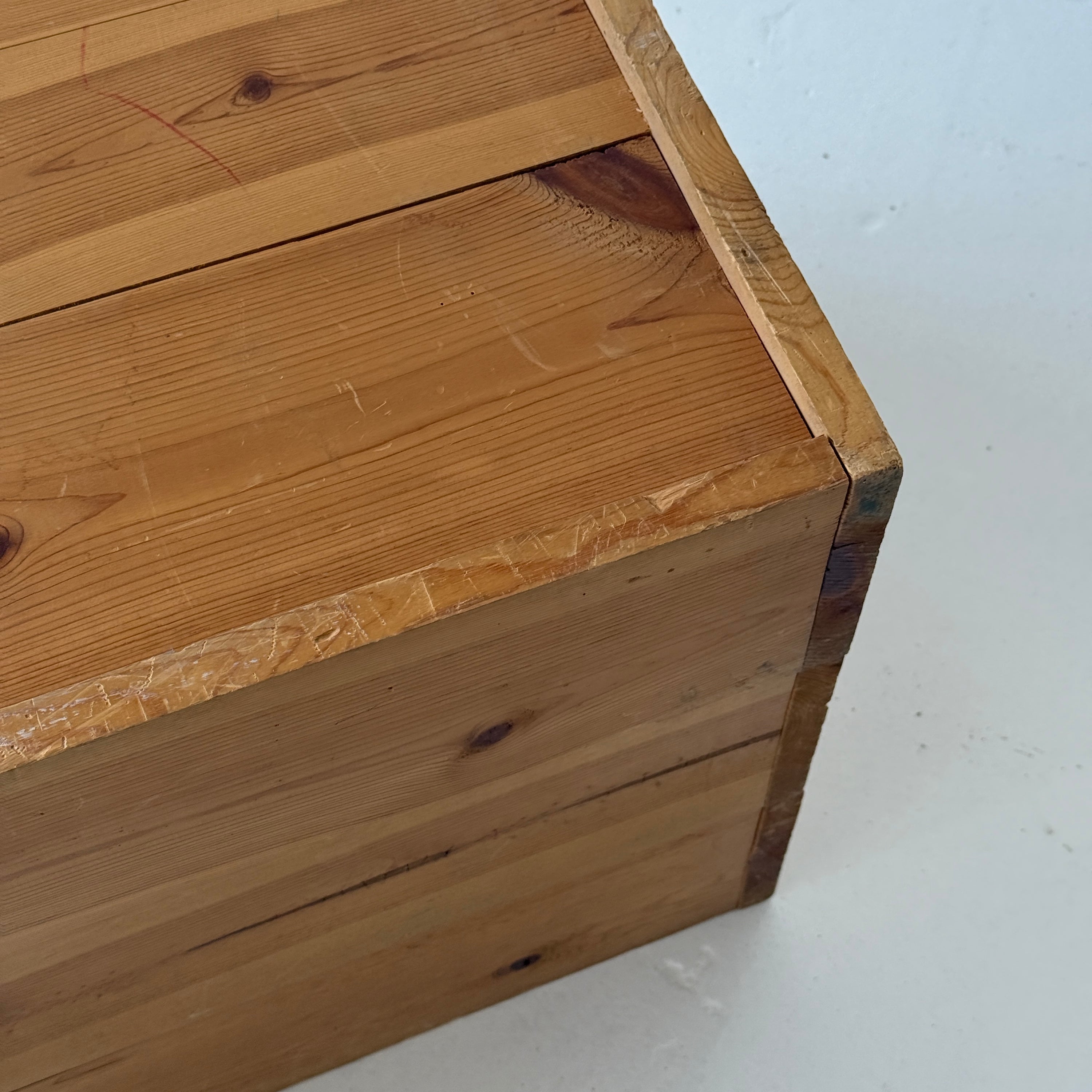 Primitive Pine Crate Side Tables