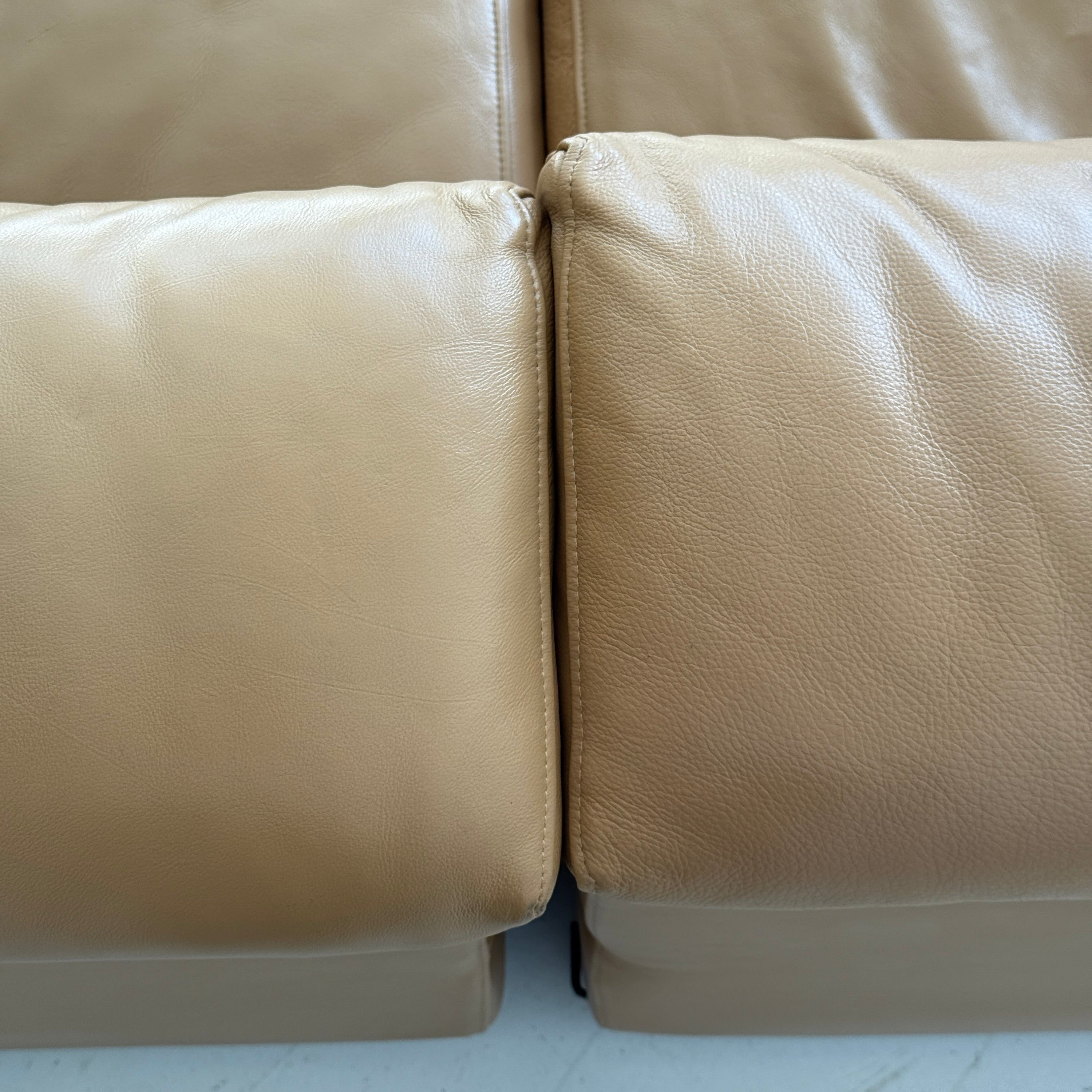 Leather Erasmo Sofa by Afra and Tobia Scarpa for B&B Italia