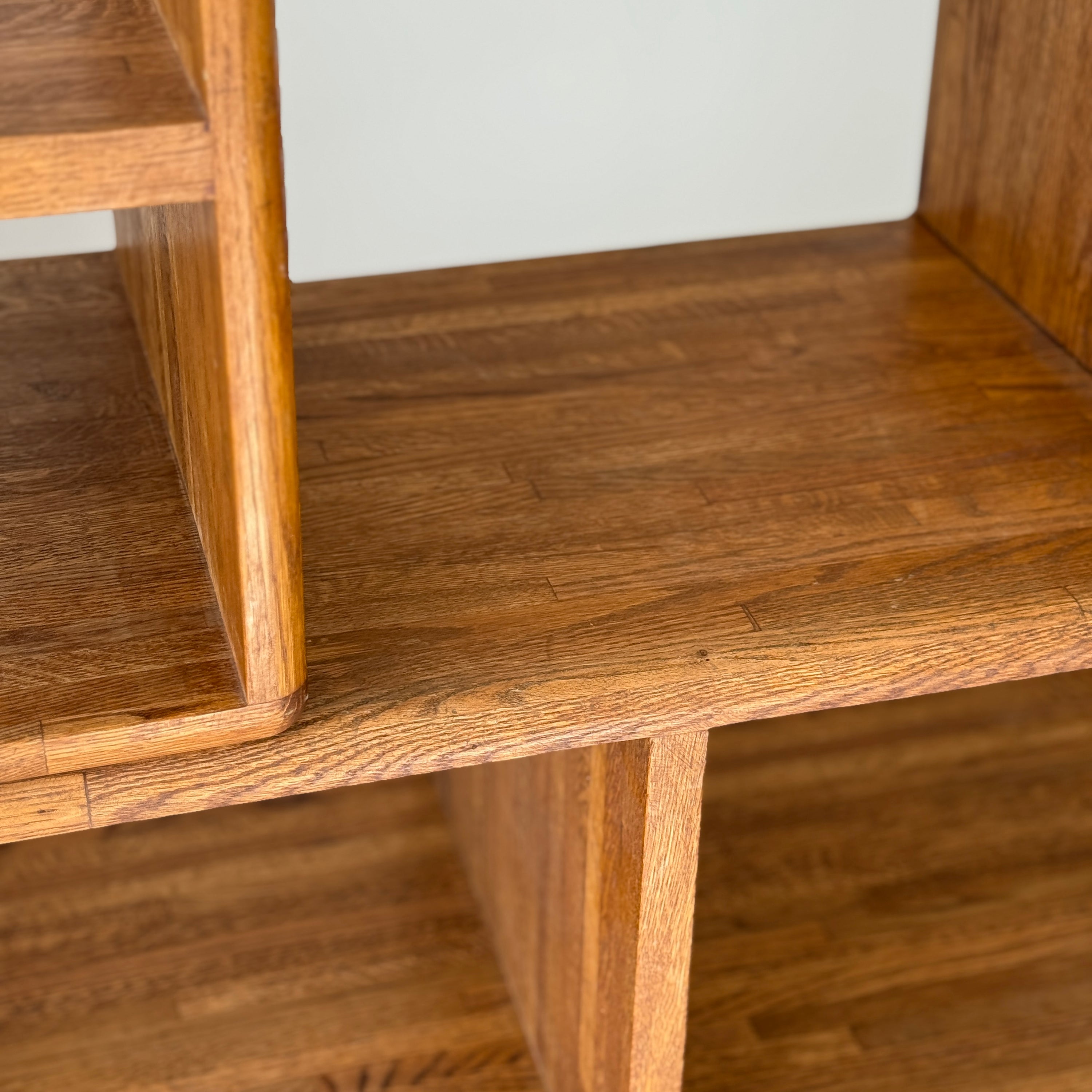 Studio Made Custom Oak Shelving Unit