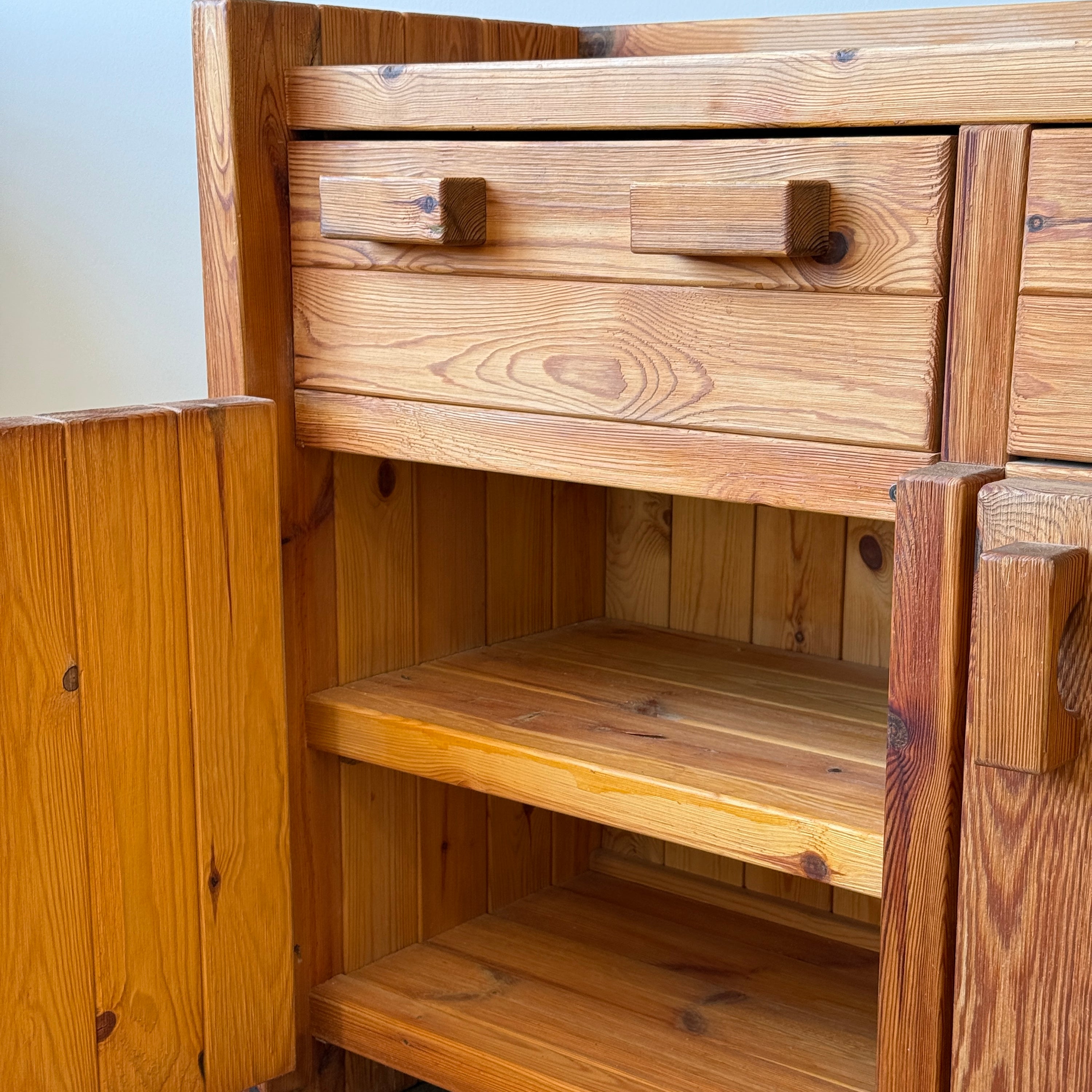 Christian IV Danish Pine Cabinet by Hans Frydendal