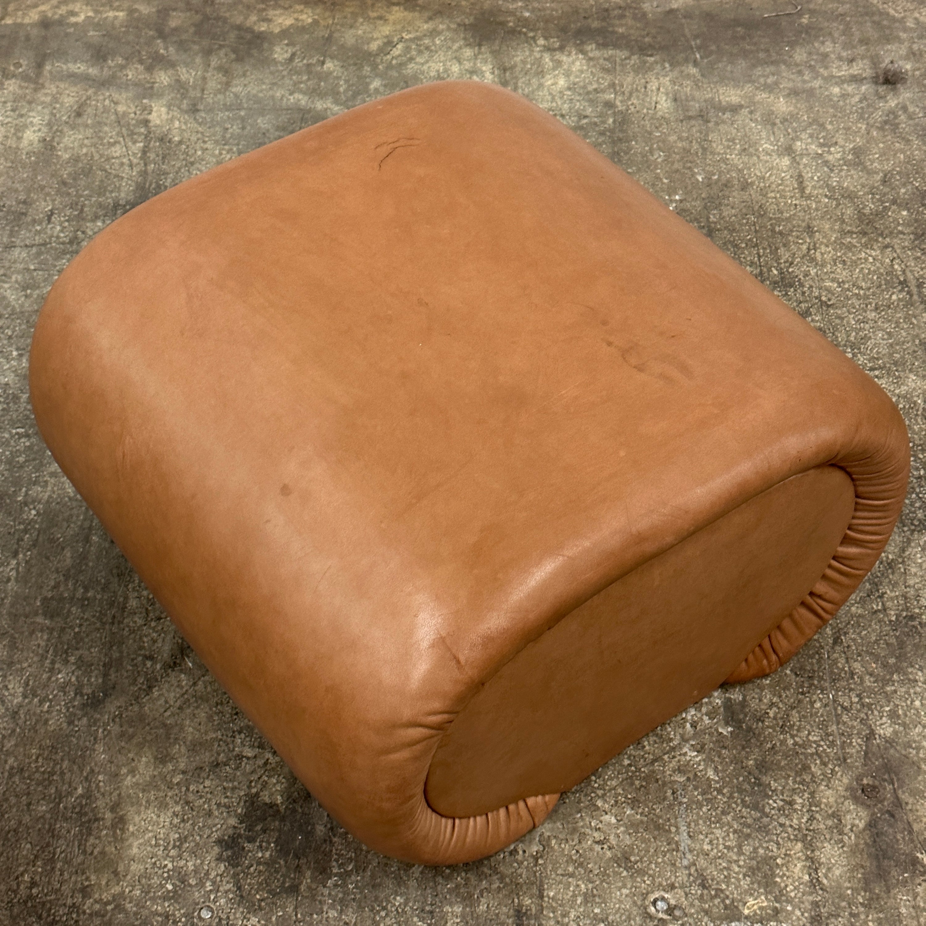 Vintage Leather Ottomans by Preview