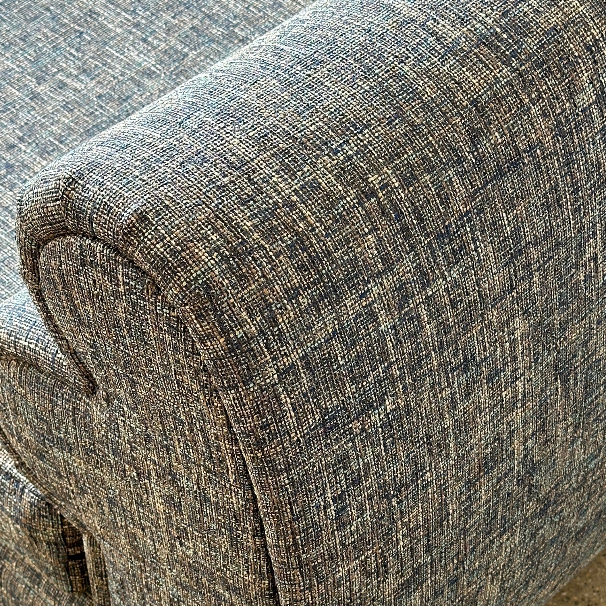 Postmodern Bullnose Chaise by Carson’s of High Point in Pierre Frey Wool