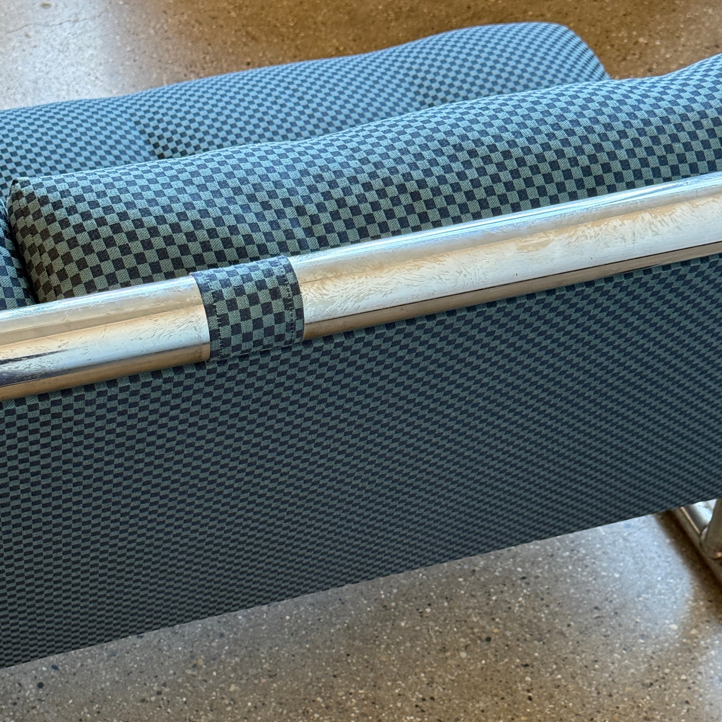 Chrome Sled Settee by Arthur Umanoff for Directional